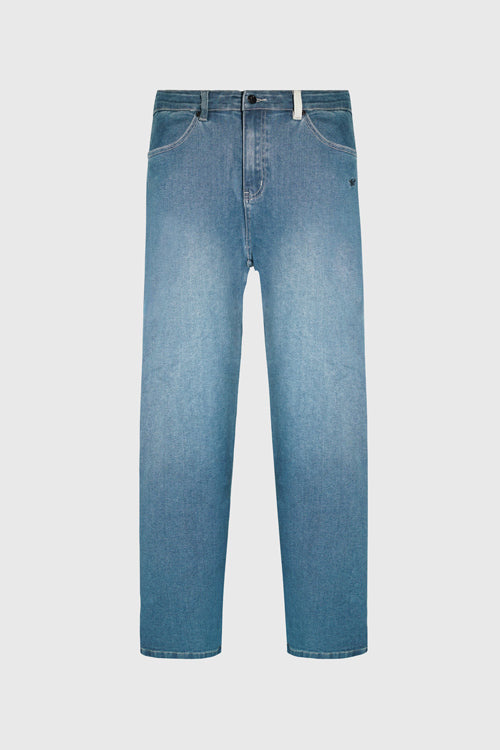 Opium Stone Wash Open Crochet Denim Jeans