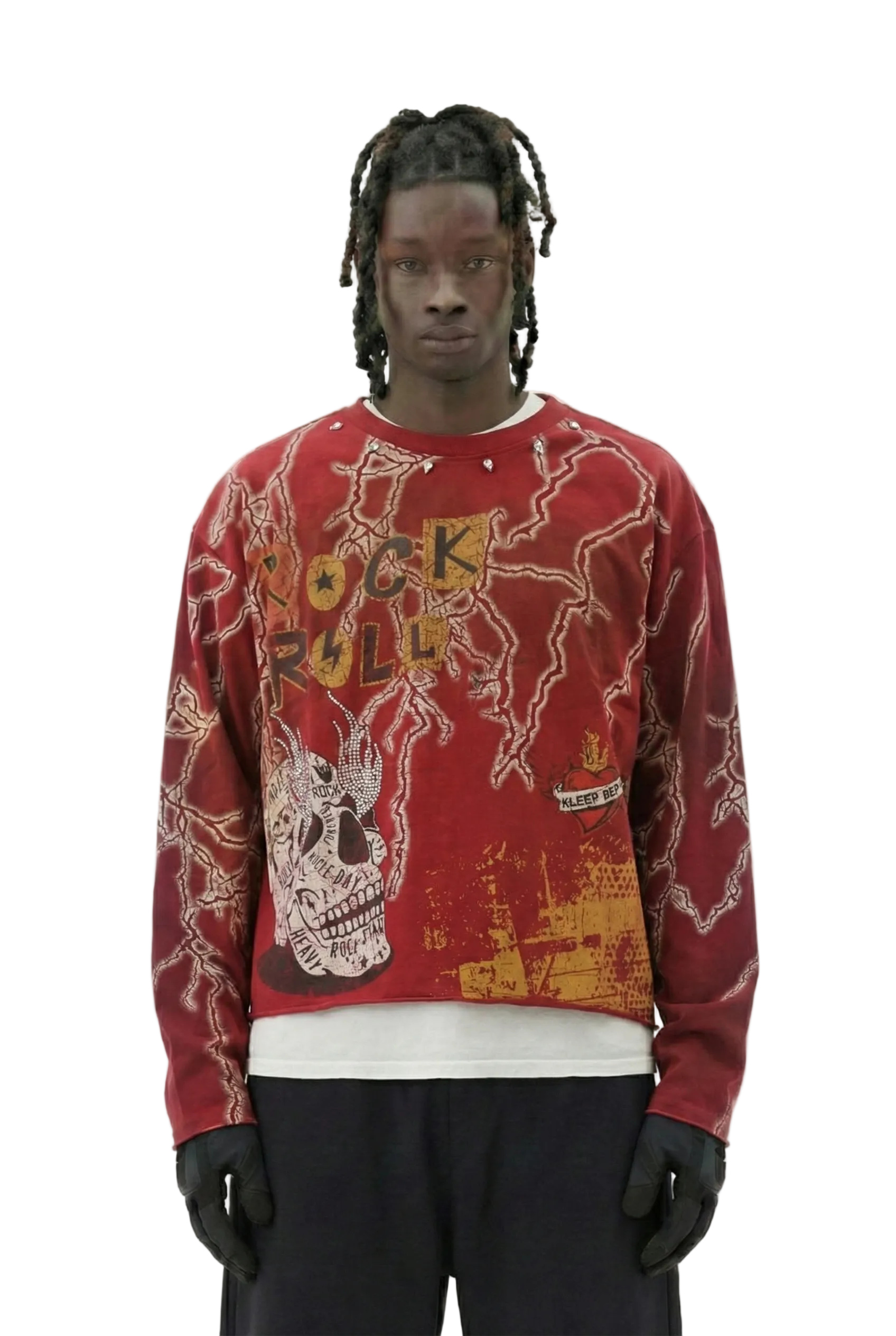 AGATE S/N Jersey Long Sleeve Crop Top Tee