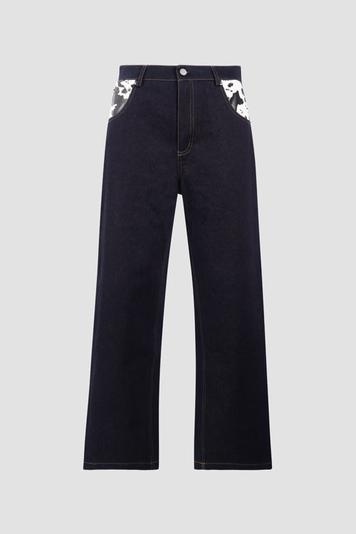 Cow Pocket Denim Jeans