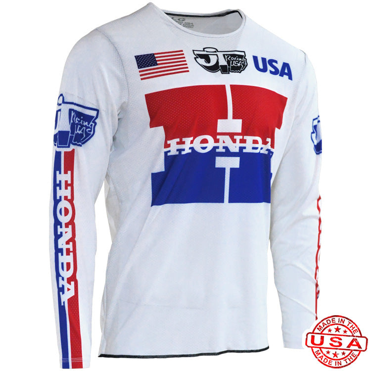 JT Racing Honda Team USA 1981 Flo-Form Pro Jersey (White)