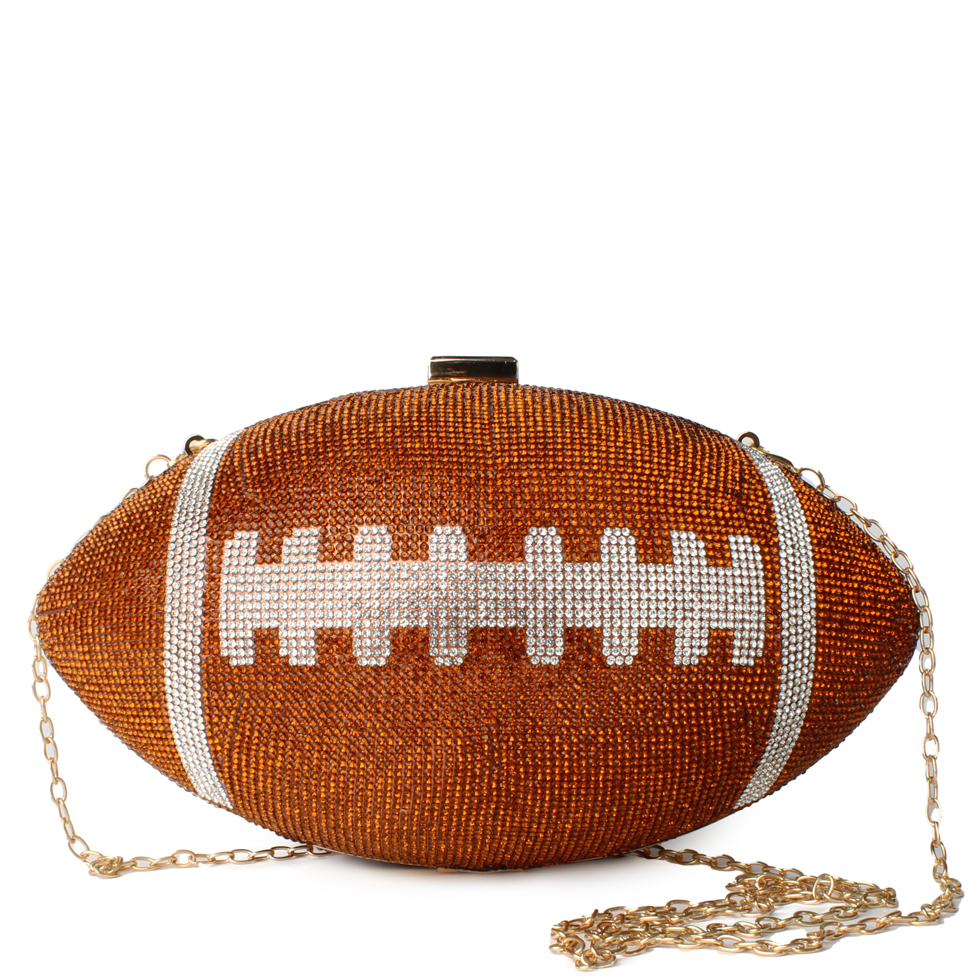 Rhinestone Football Purse