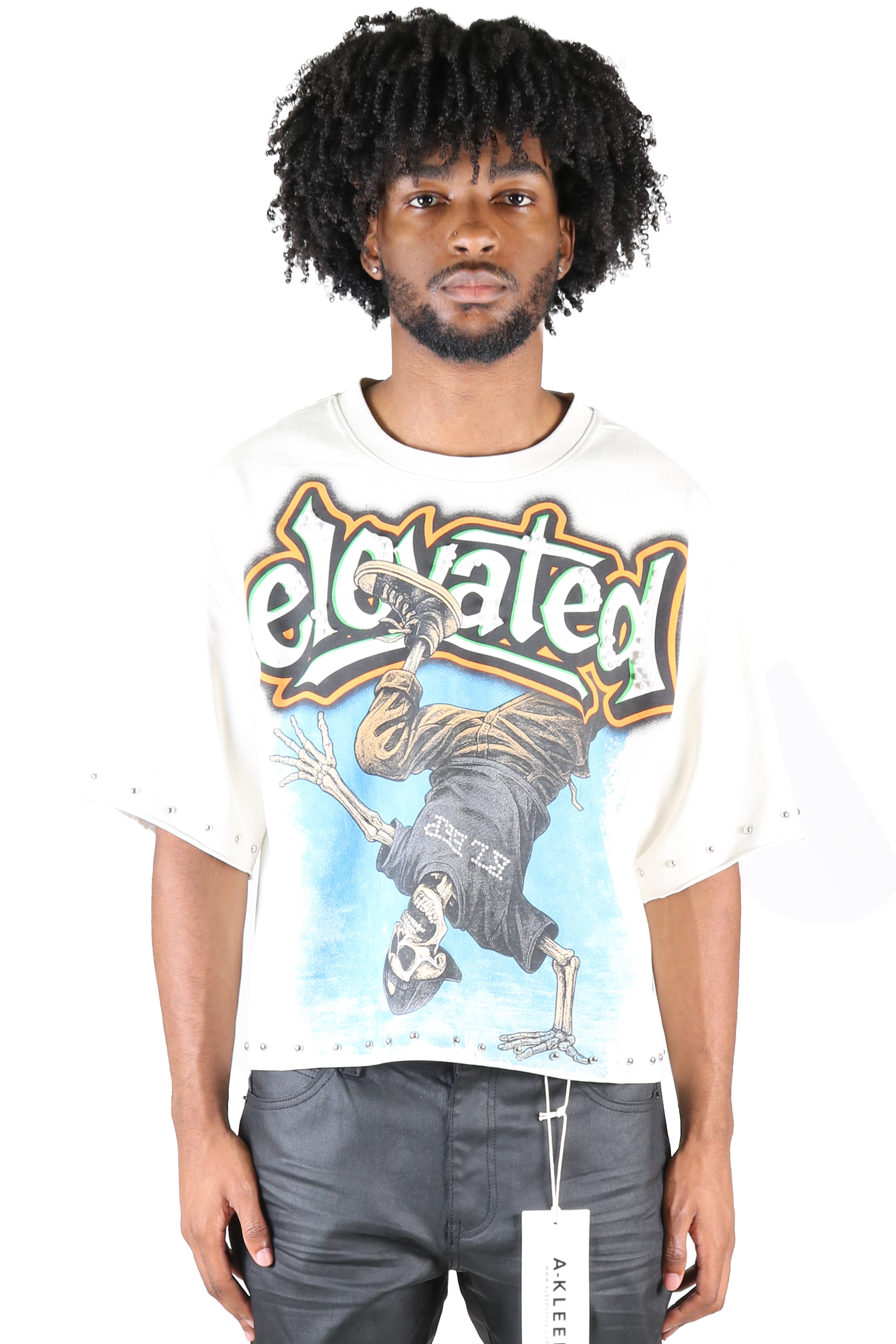 ALANI S/N Jersey 3/4 Sleeve Crop Top Tee