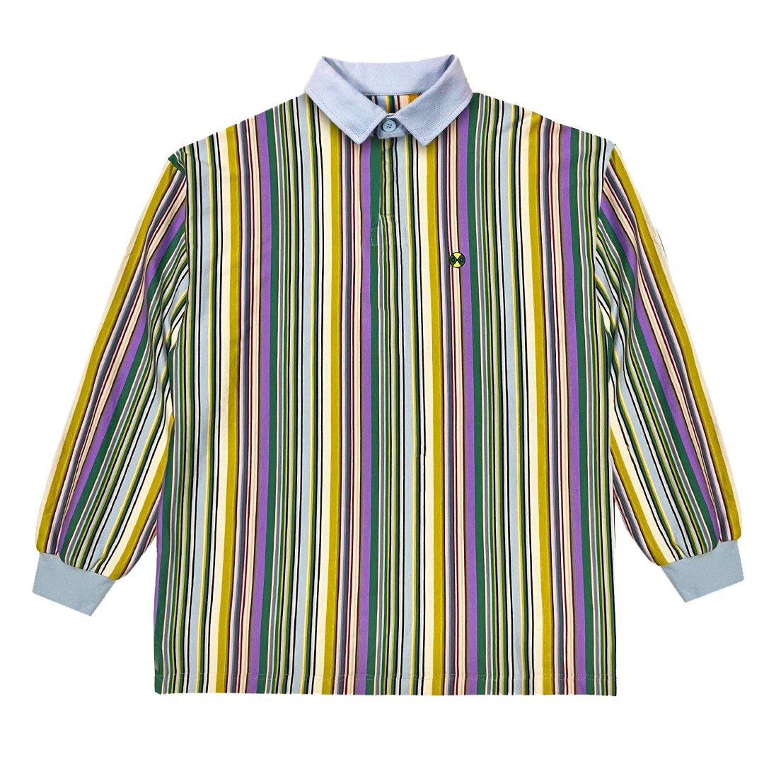 Cross Colours Retro Stripe Rugby - Multi