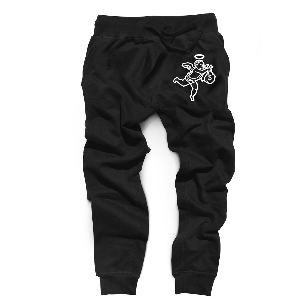 Angel Logo Joggers (Black)