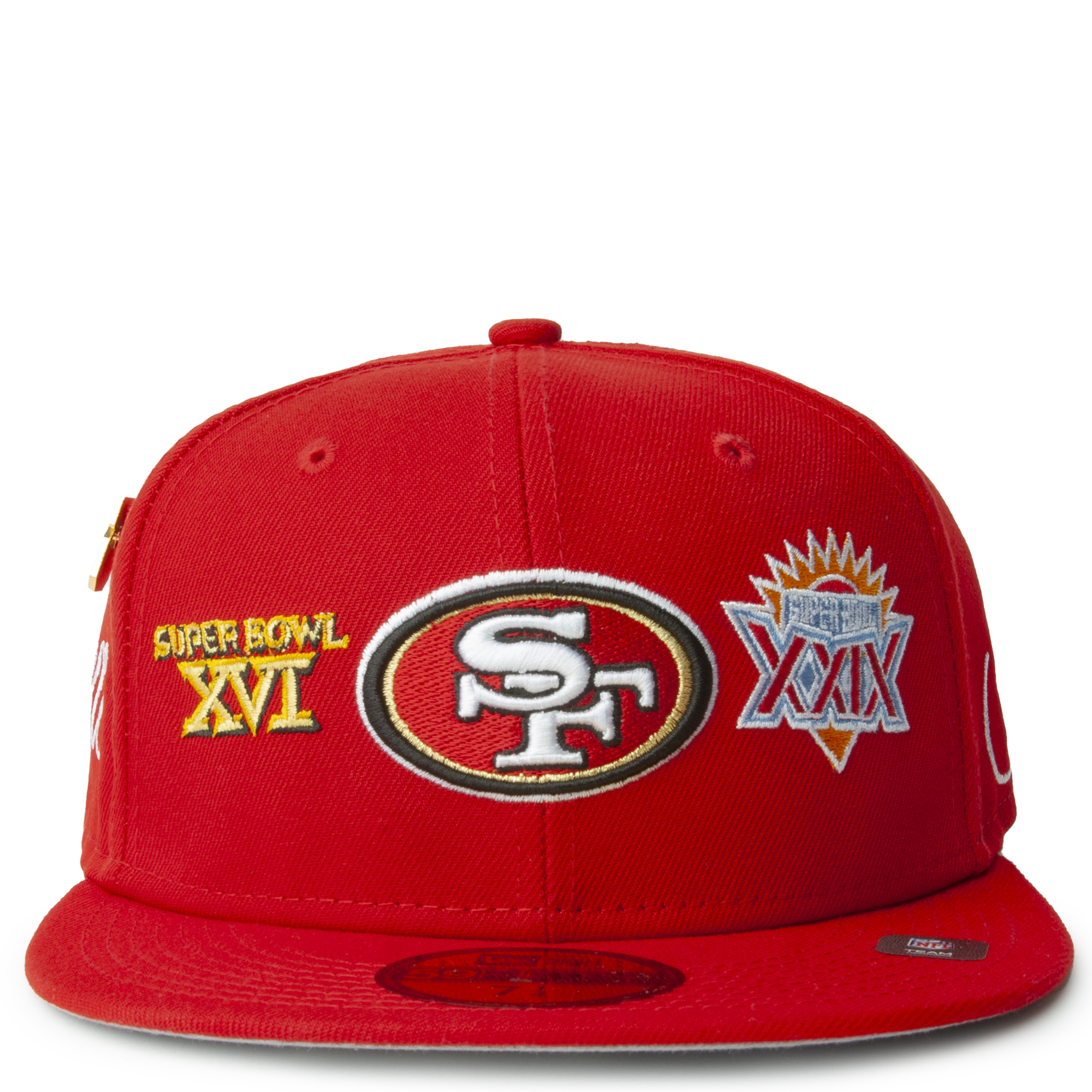 San Francisco 49ers Super Bowl 5X Champions New Era 59FIFTY Fitted Hat Size  7