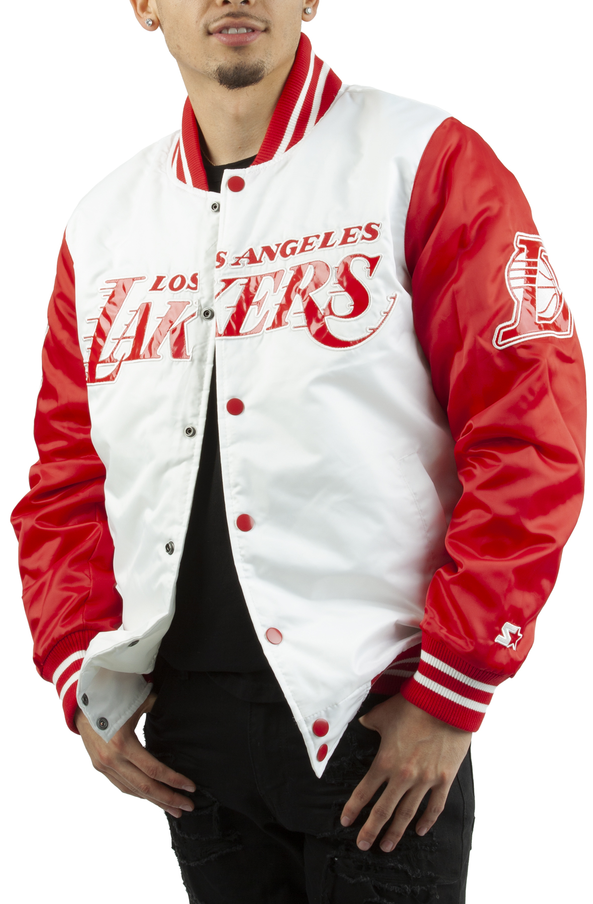 STARTER Los Angeles Lakers White Red Jacket LS230572-LLK - Karmaloop