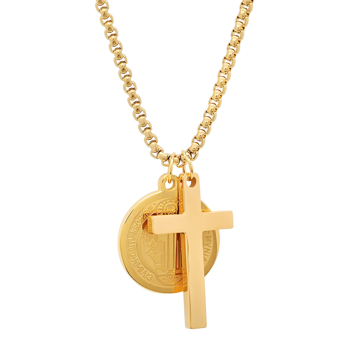 St. Benedict Medallion & Cross Pendant