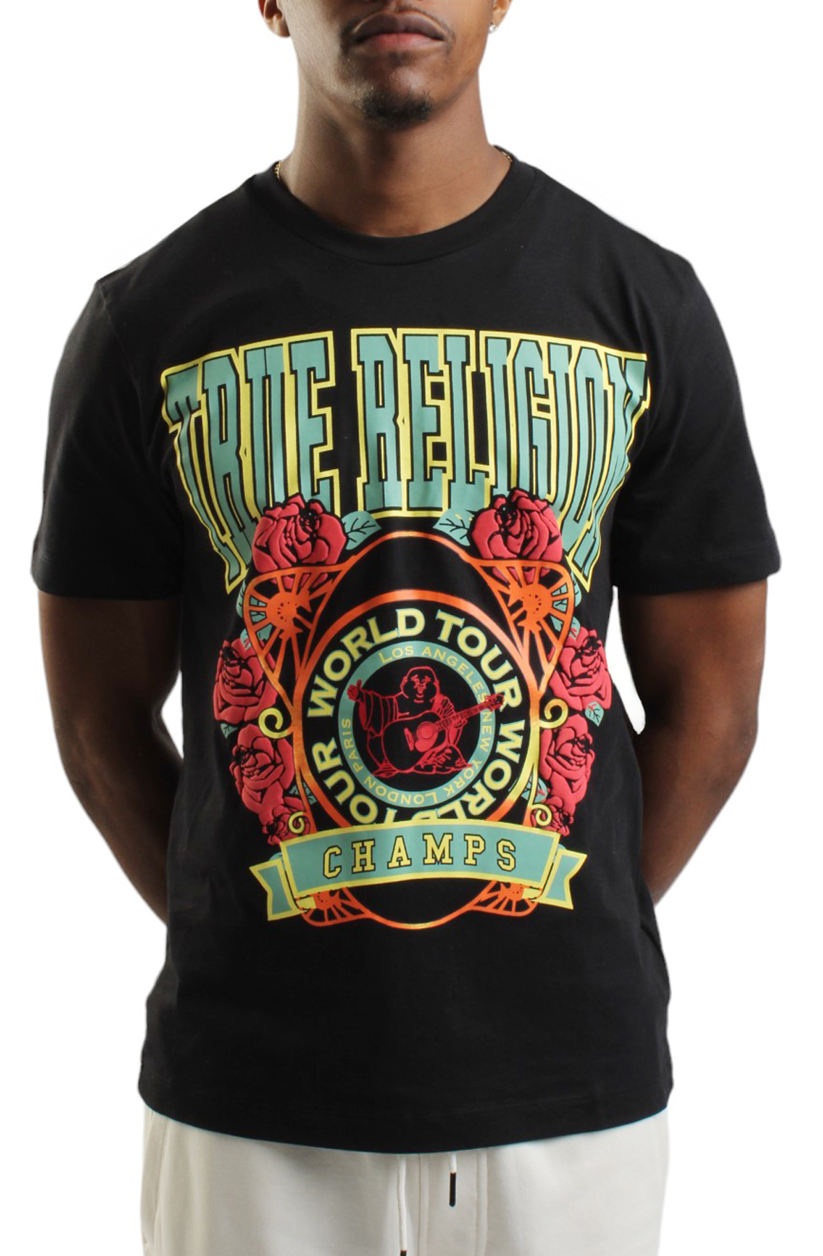 Tシャツ・カットソー True Religion Hustle T-shirt Black 45e0ea00d5ed19ec06c7f54a15971f