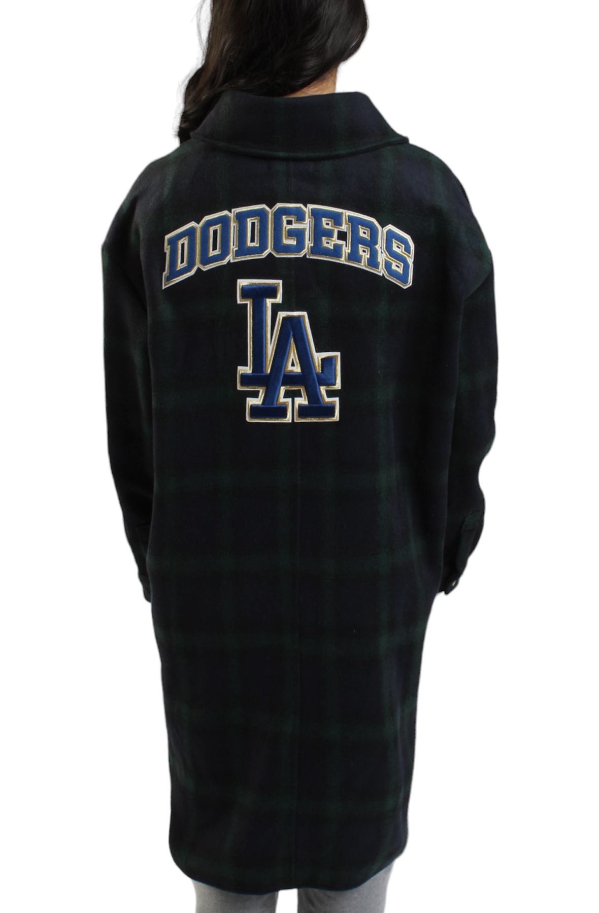 Dodgers Plaid Shacket