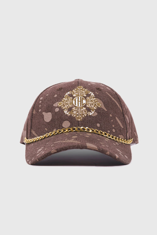 Baroque Flower Denim Dad Cap