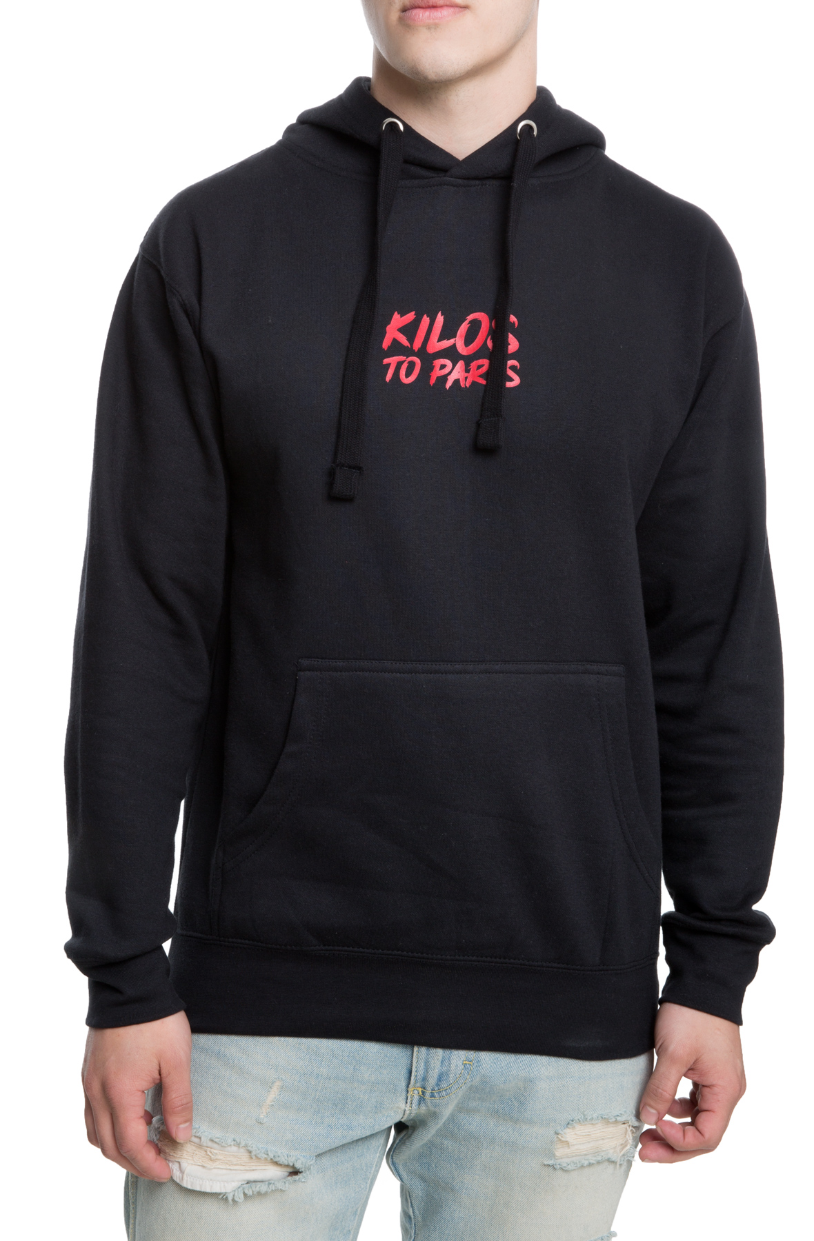 Social Outcast Hoodie in Black and Red