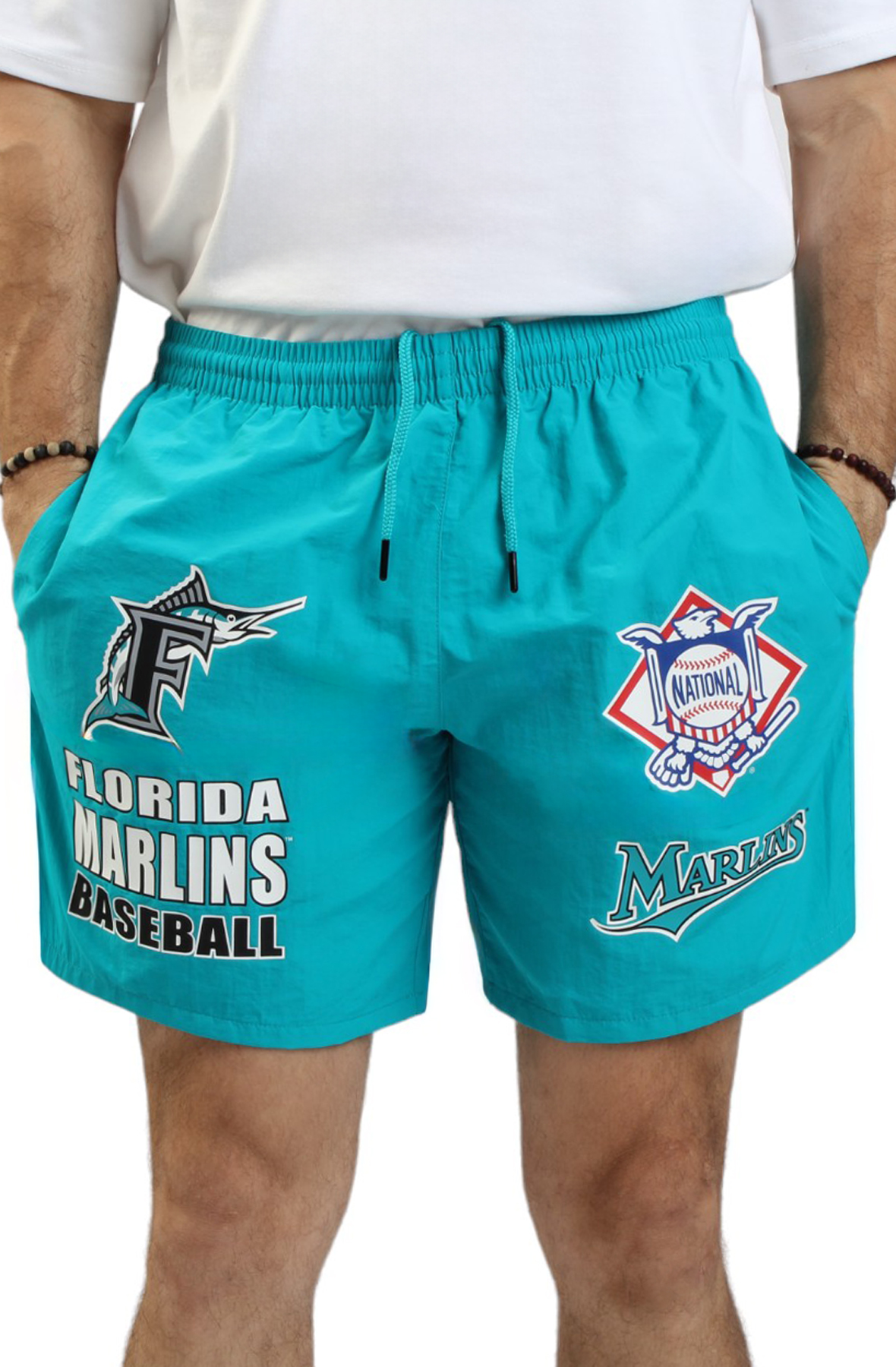 Florida Marlins Multi Hit Nylon Shorts