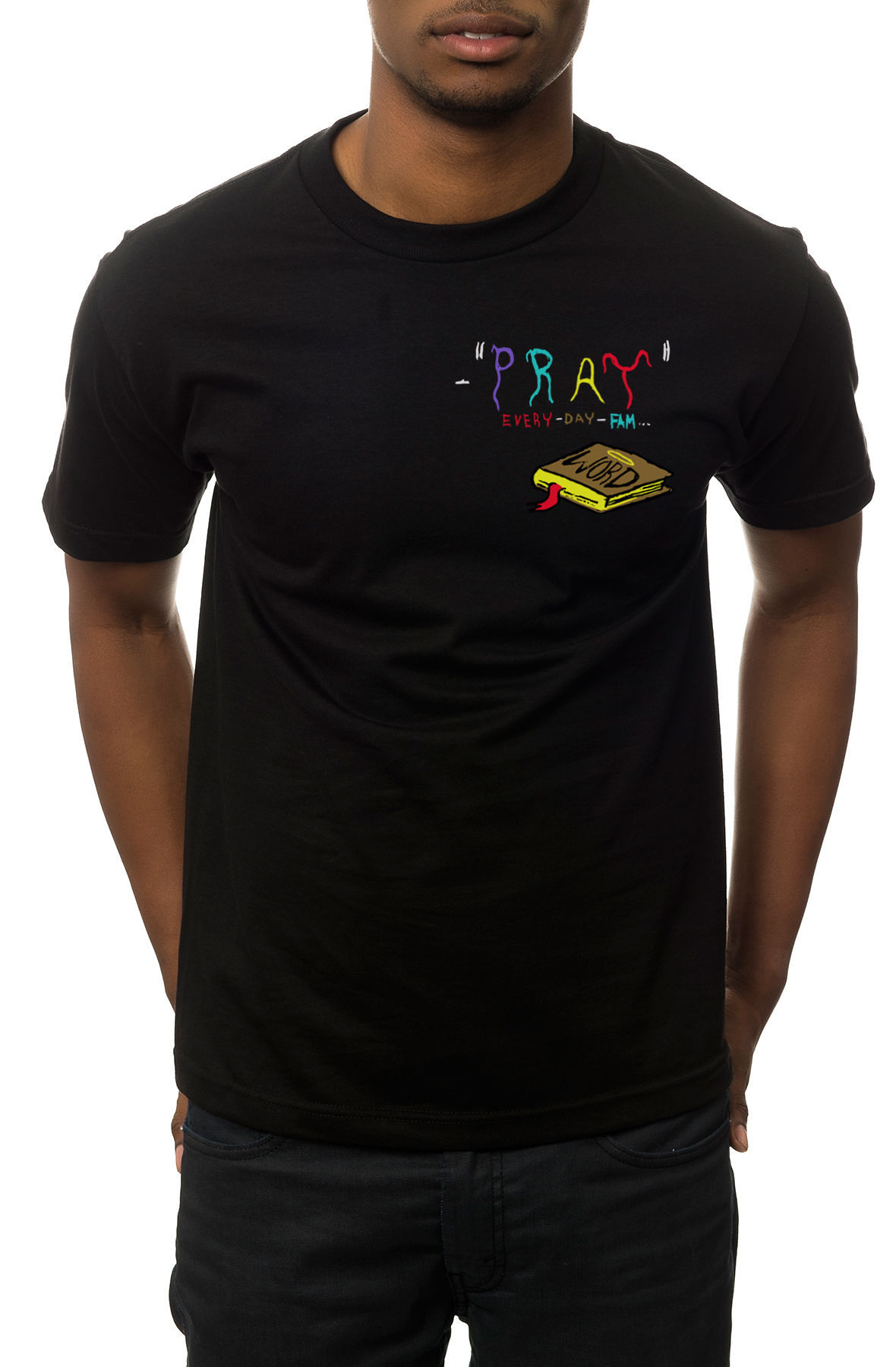 The Pray Everyday Tee in Black