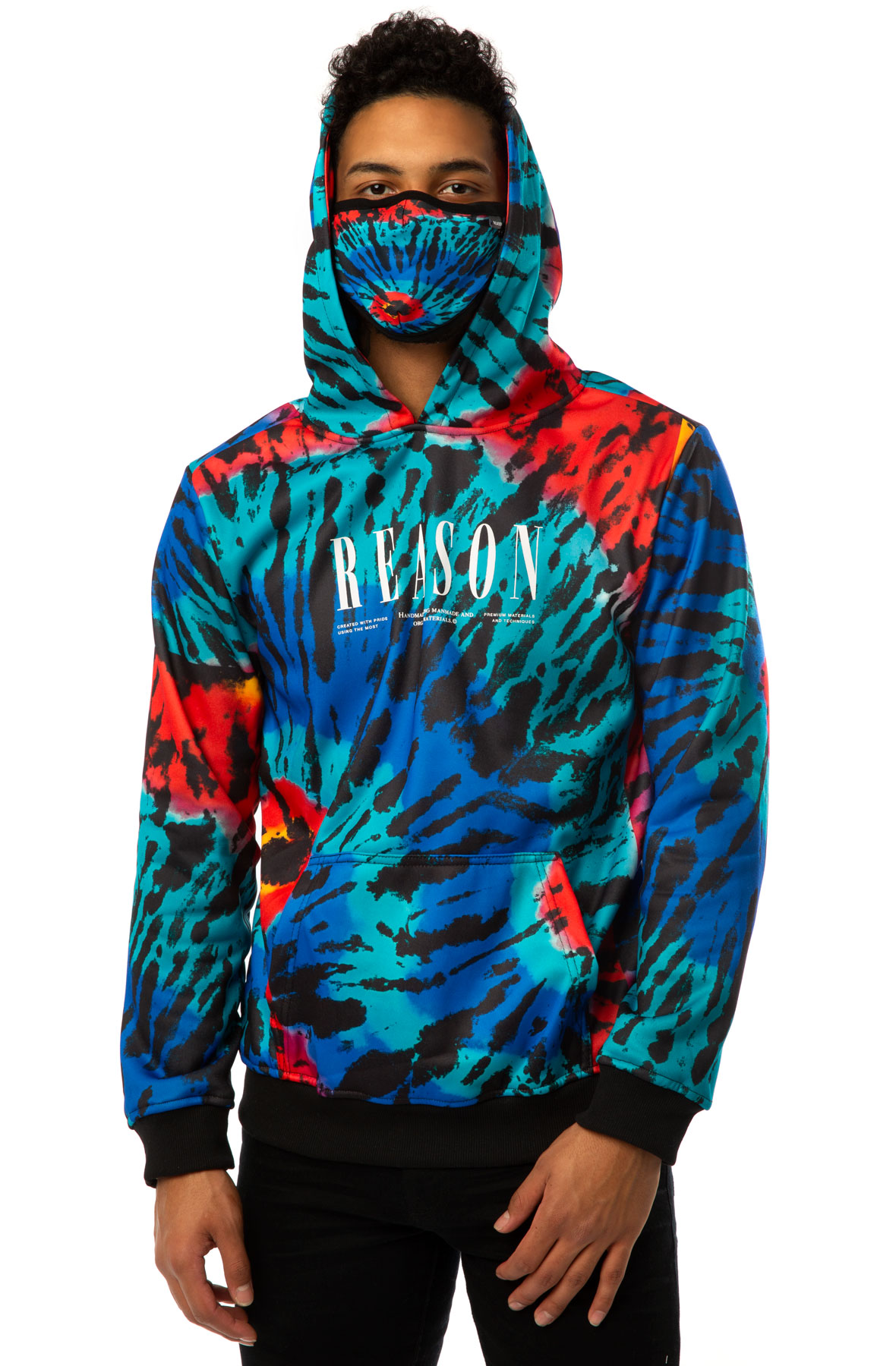 tie dye print hoodie