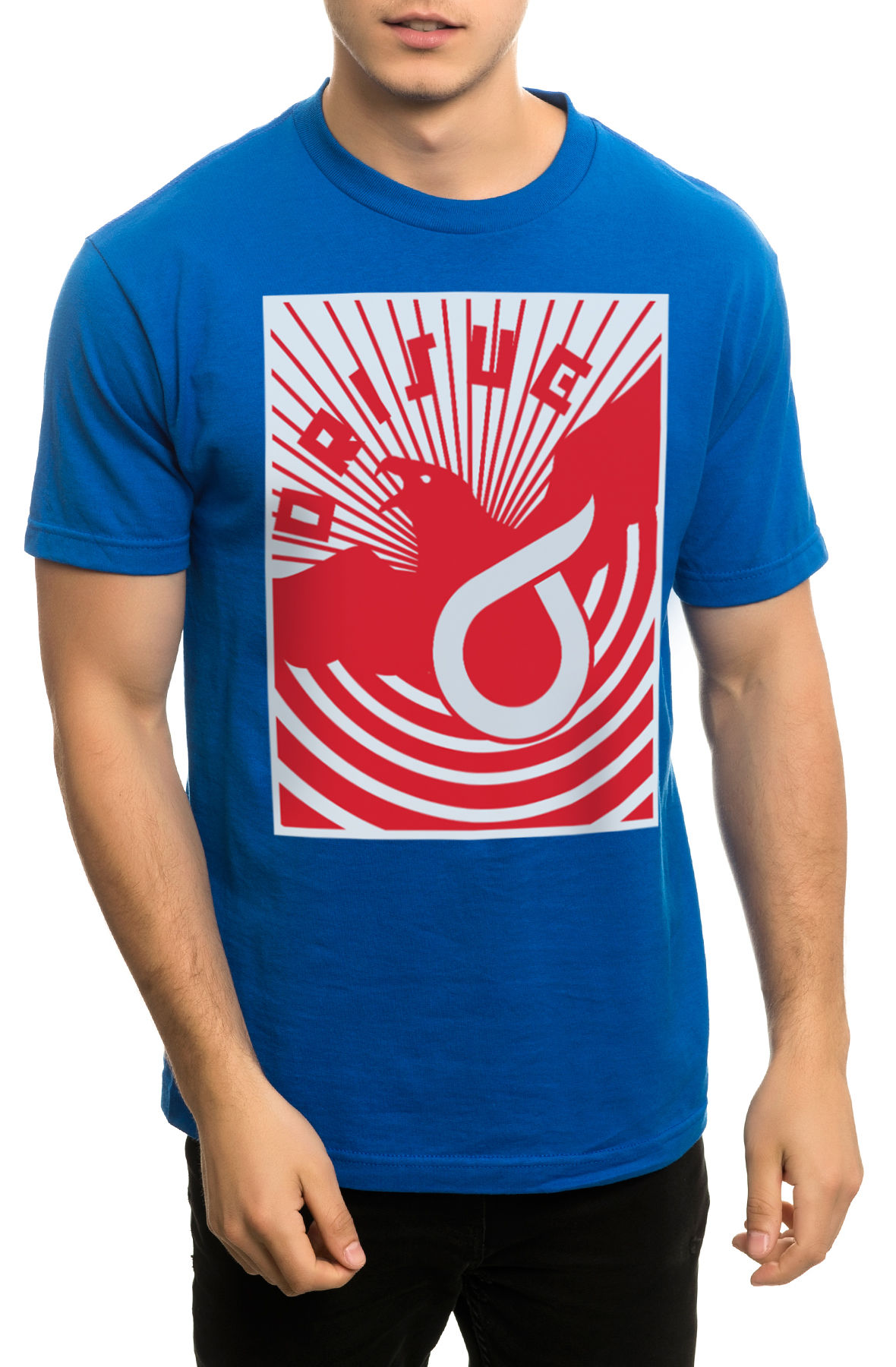 The Bird Poster Tee in Blue