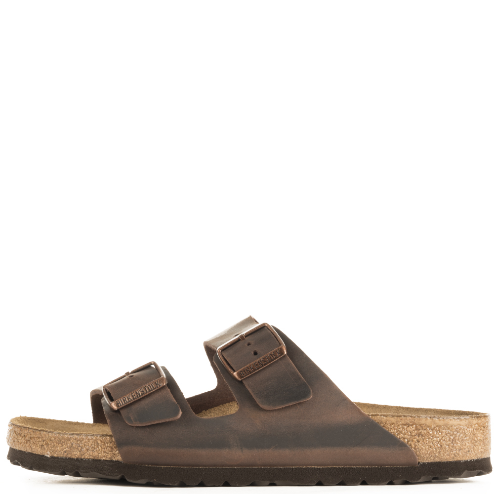 Birkenstock Unisex: Arizona Waxy Leather Habana Sandal