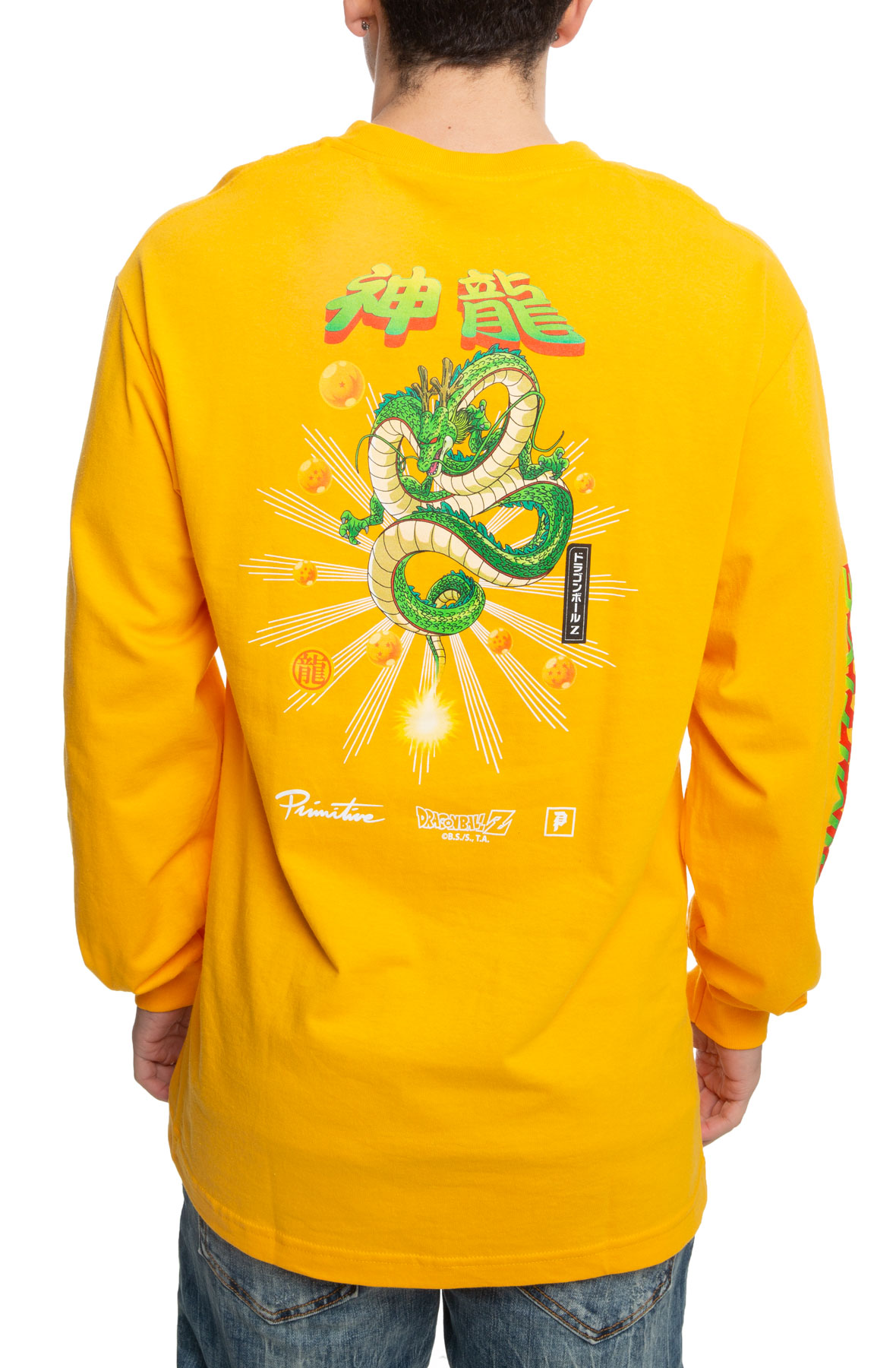 Shenron Wish Long Sleeve Tee in Gold