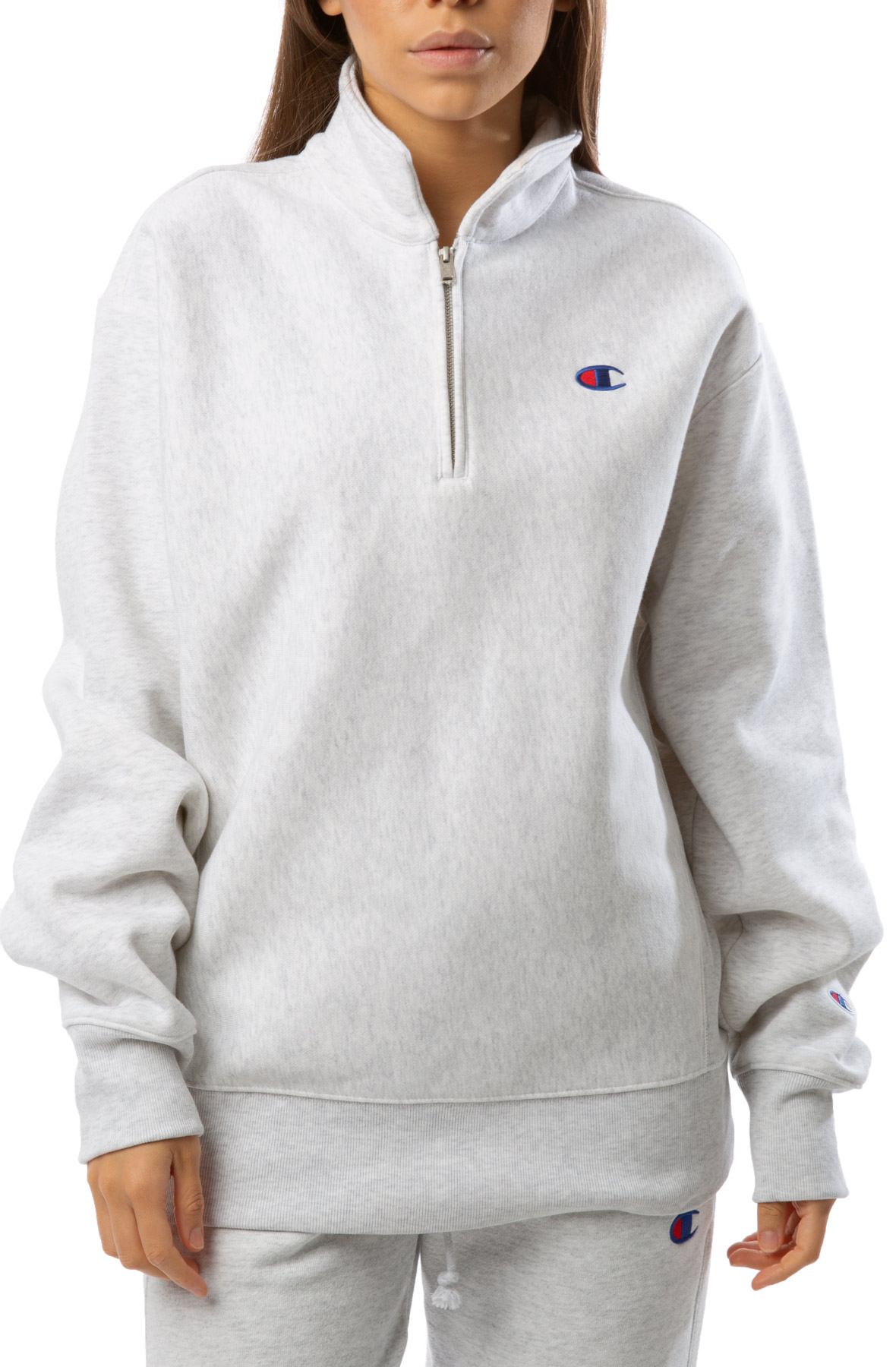 champion oversized reverse weave quarter zip