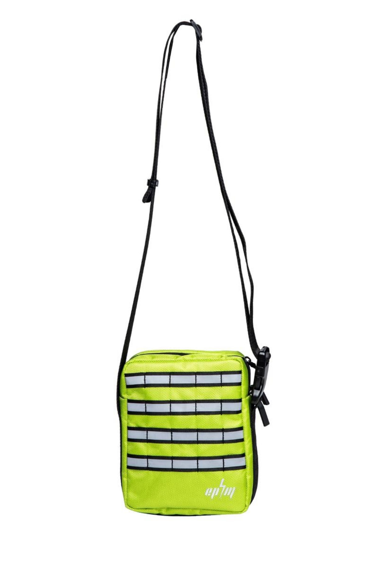 neon green shoulder bag