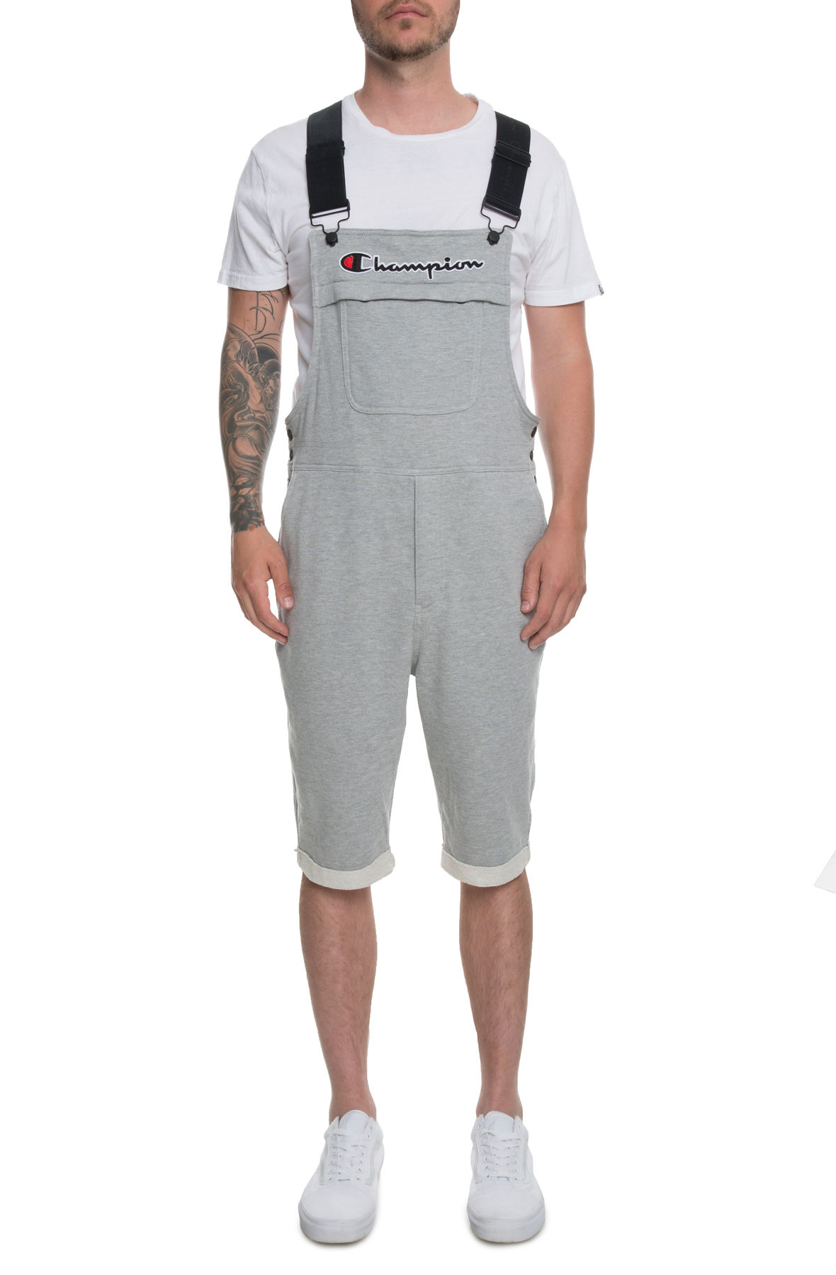 Overalls French Terry Shorts Heather Grey