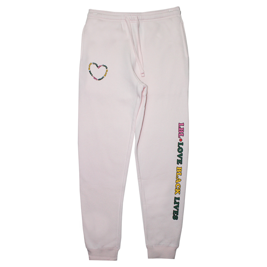 Cross Colours Love Black Lives Jogger - Pink