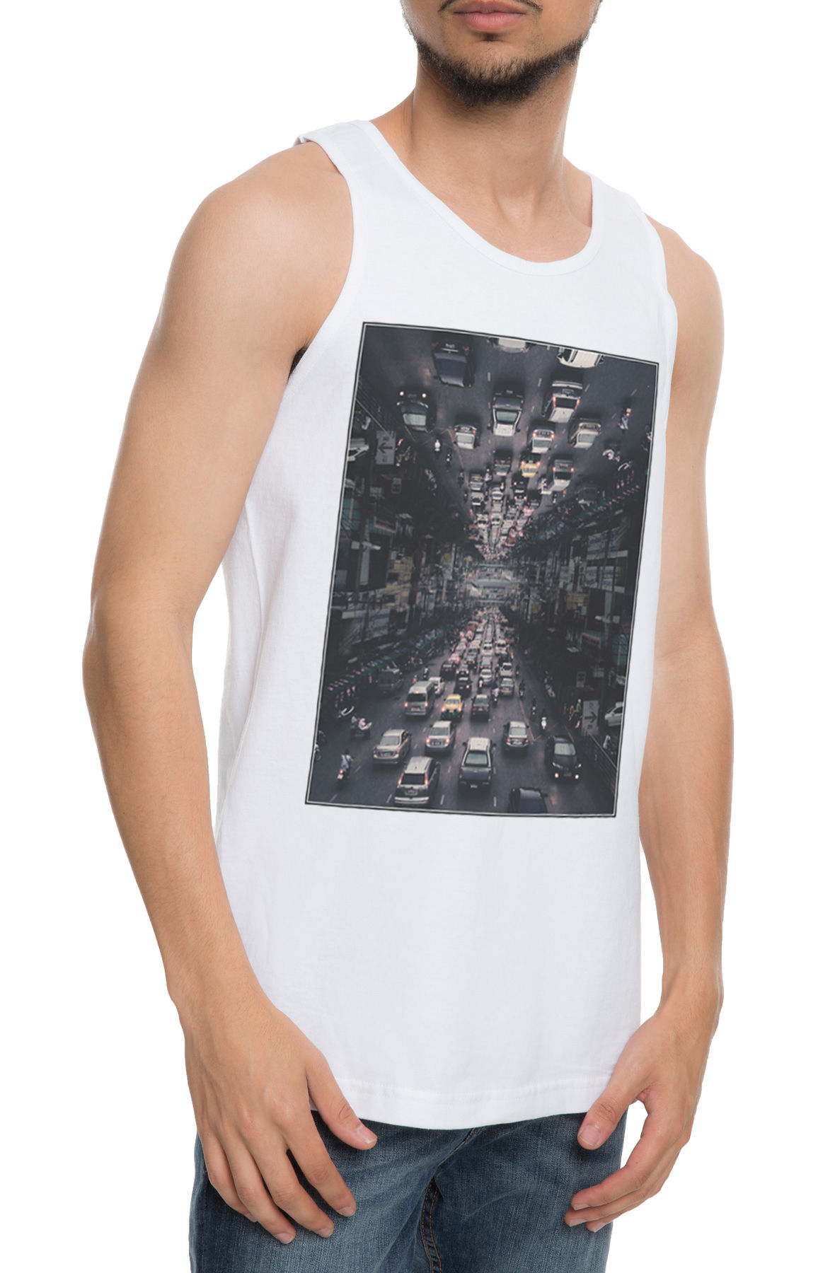 The Traffic Tank Top in White