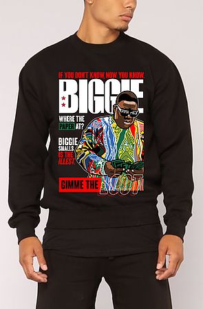 The Biggie Slam Crewneck in Black