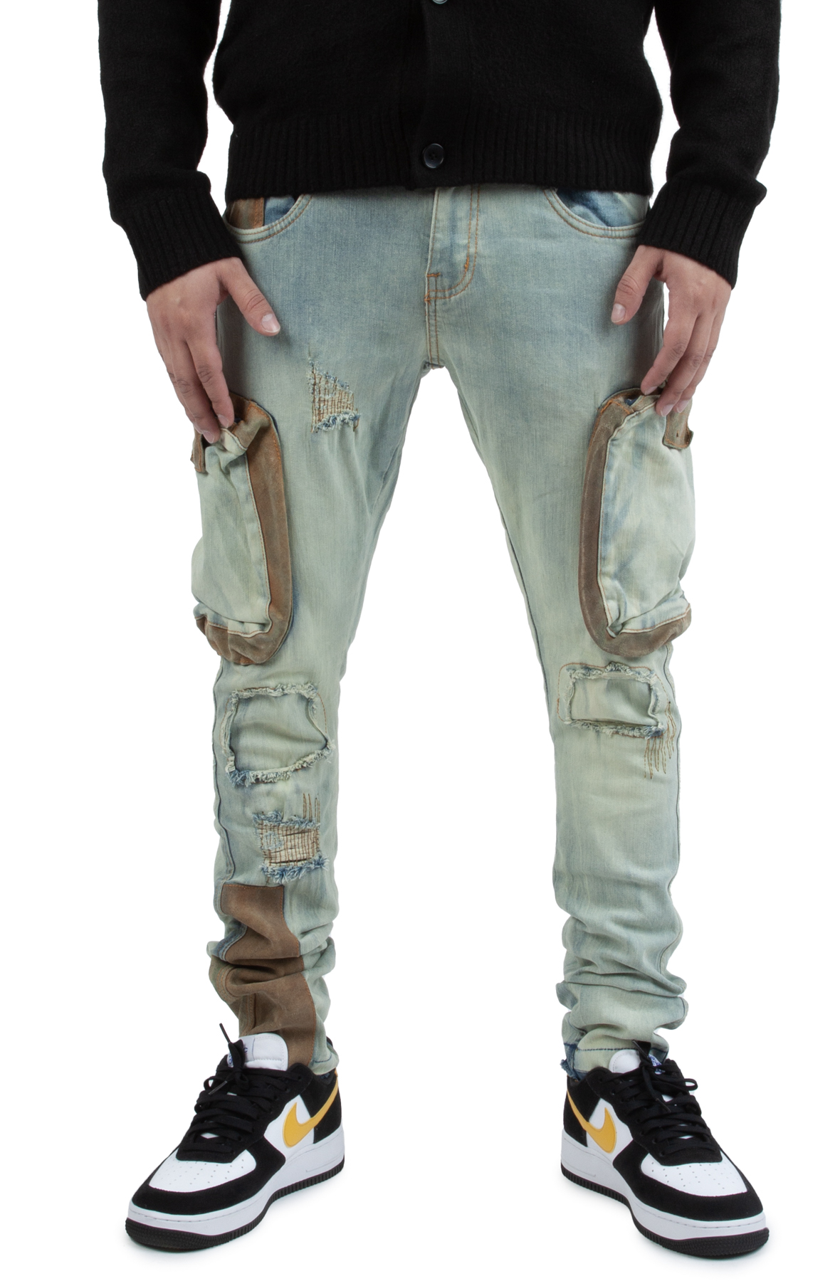 Colling Cargo Vintage Wash Jeans