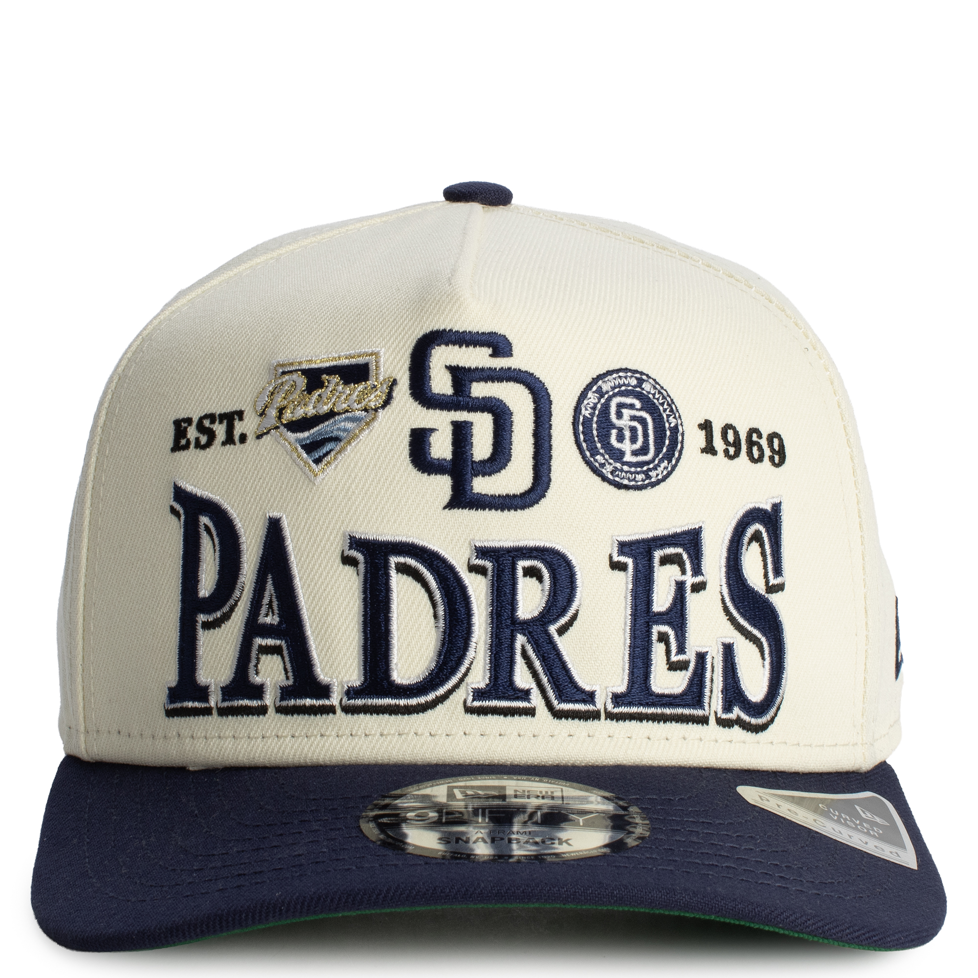 MLB San Diego Padres Three Hit 9Fifty A-Frame Snapback