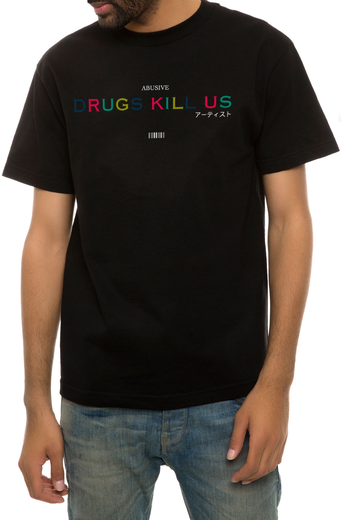 The Drugs Kill Us Tee in Black