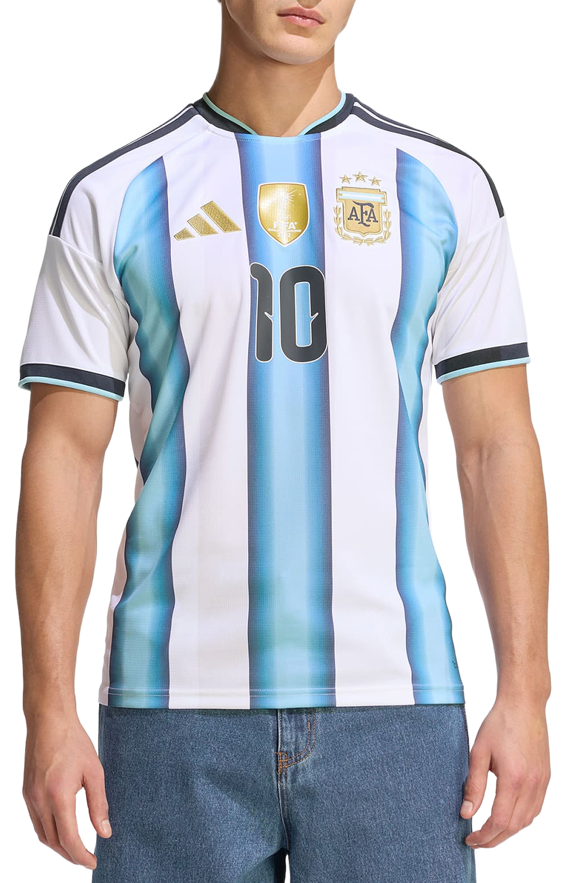 Argentina 26 Home Messi Jersey