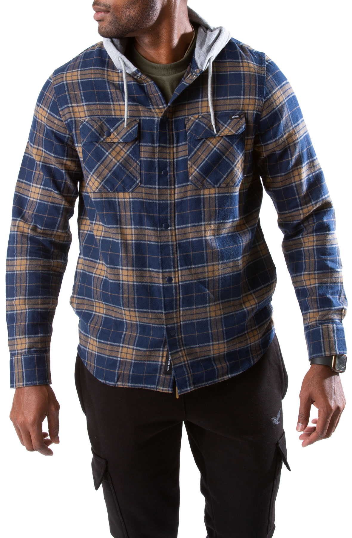 Parkway II Hooded Flannel Buttondown Shirt