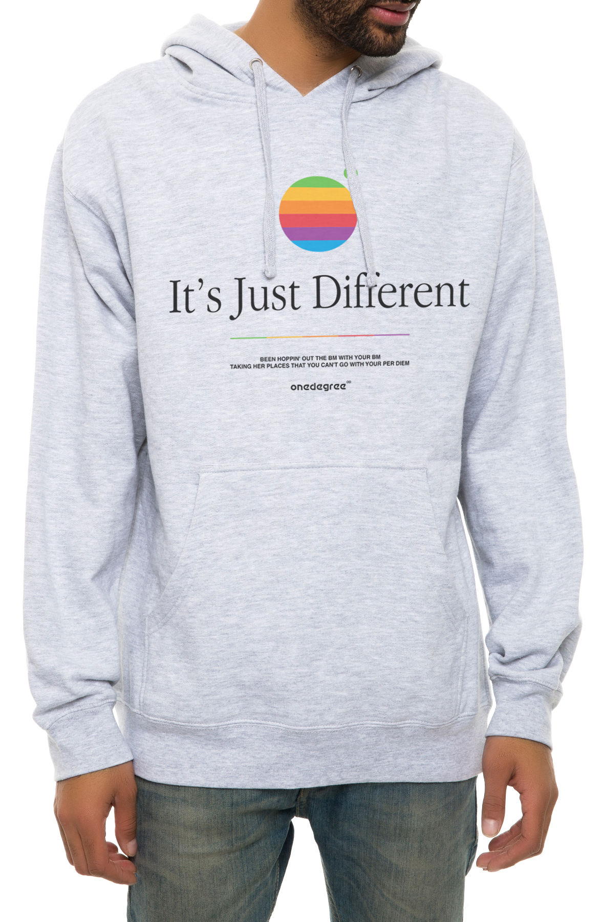 The Just Different Hoodie in Heather Grey