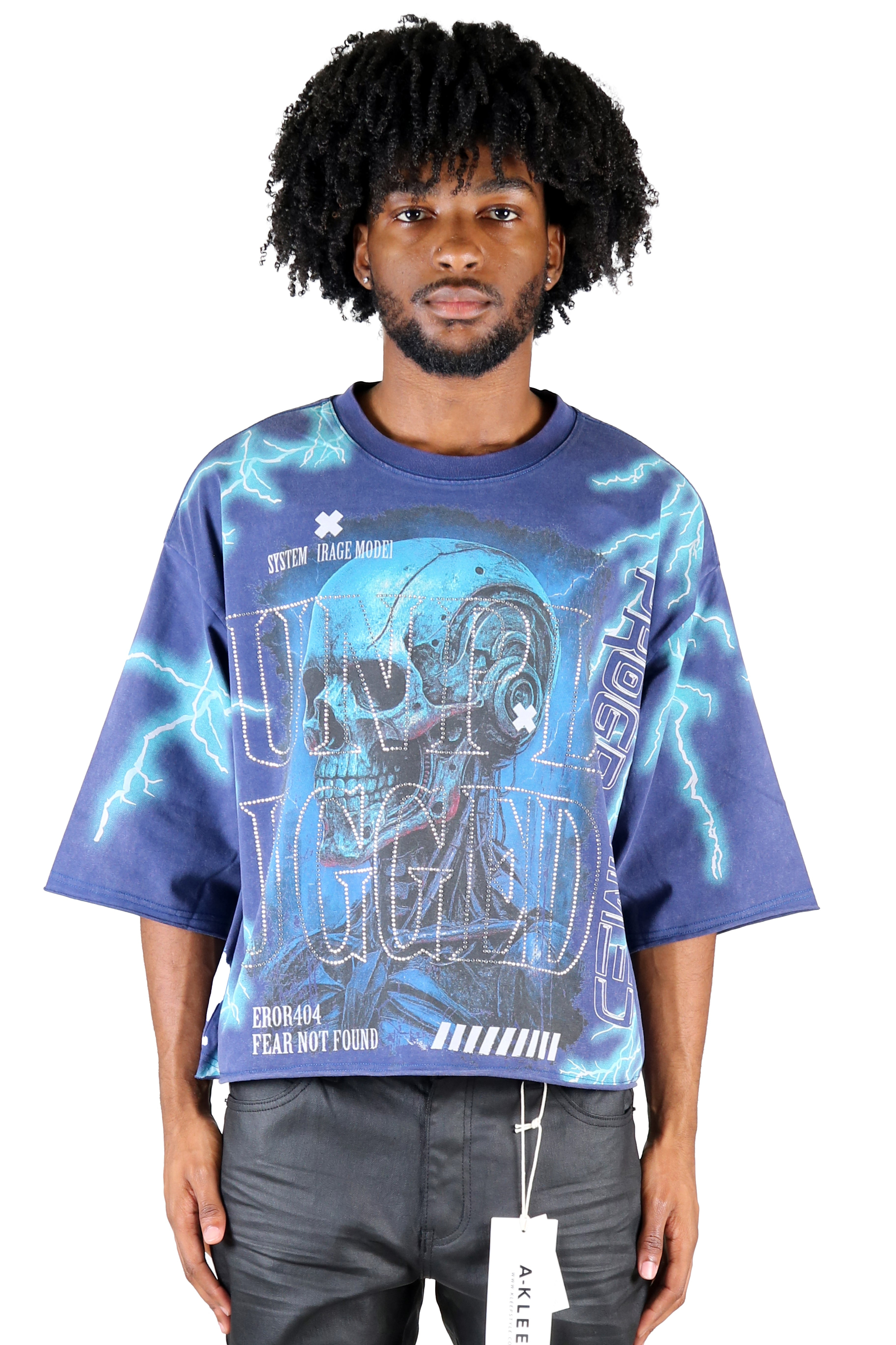 FOGER S/N Jersey 3/4 Sleeve Crop Top Tee