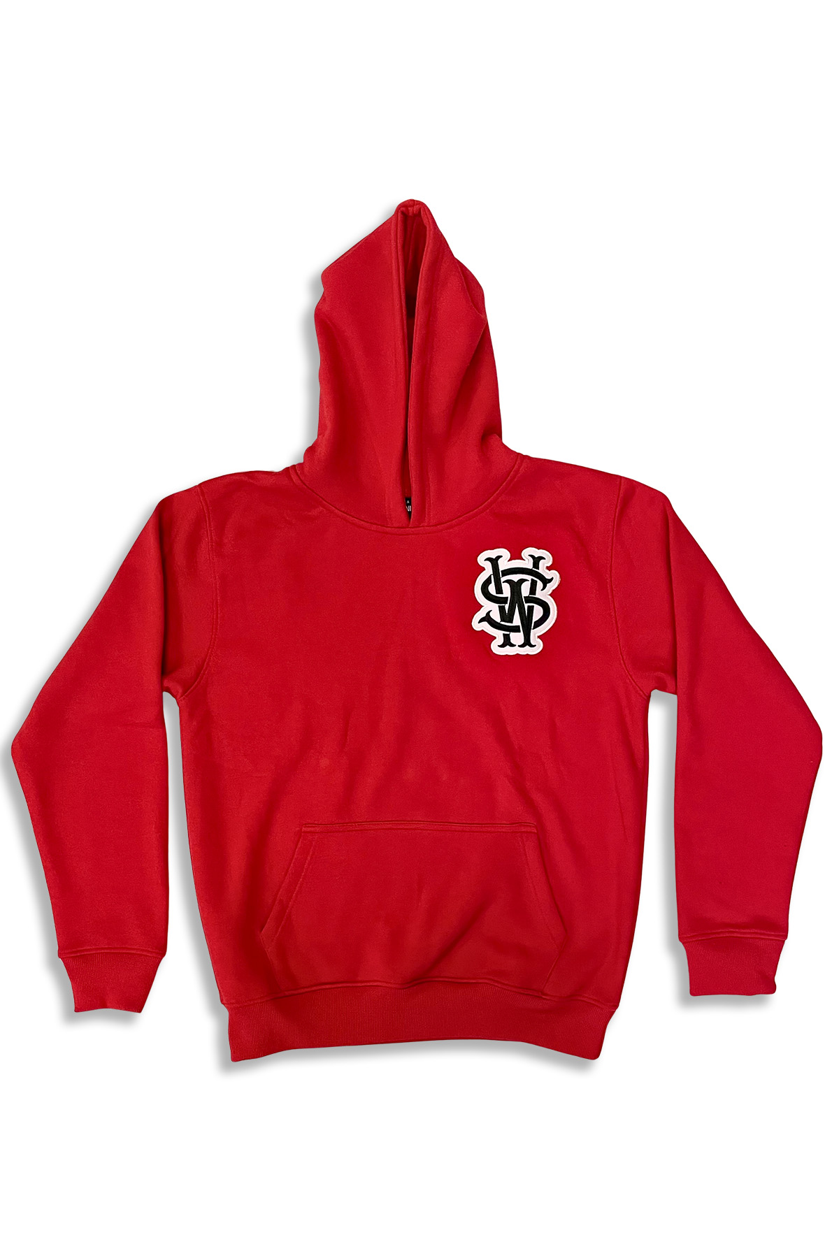Stay Winning Red Embroidered SW Logo Cursive Hoodie