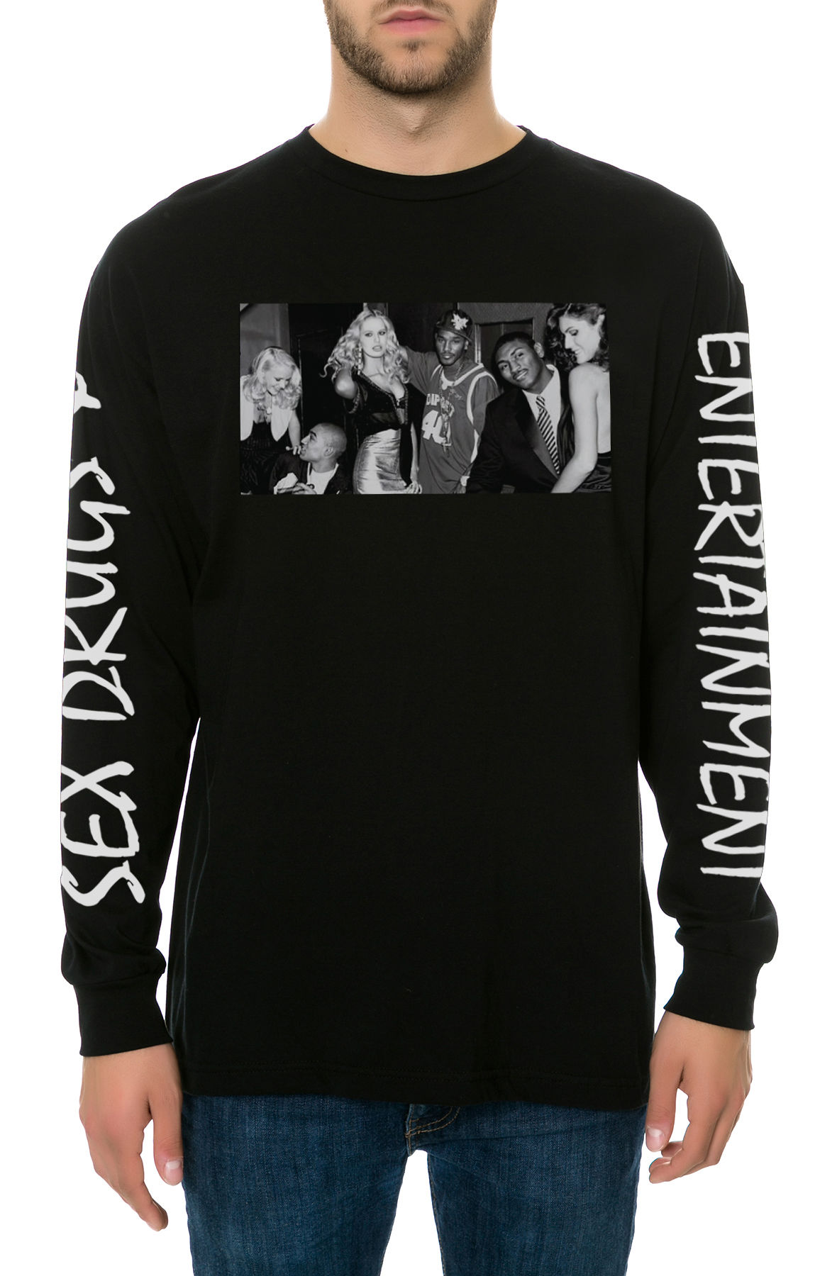 The SDE Long Sleeve Tee in Black