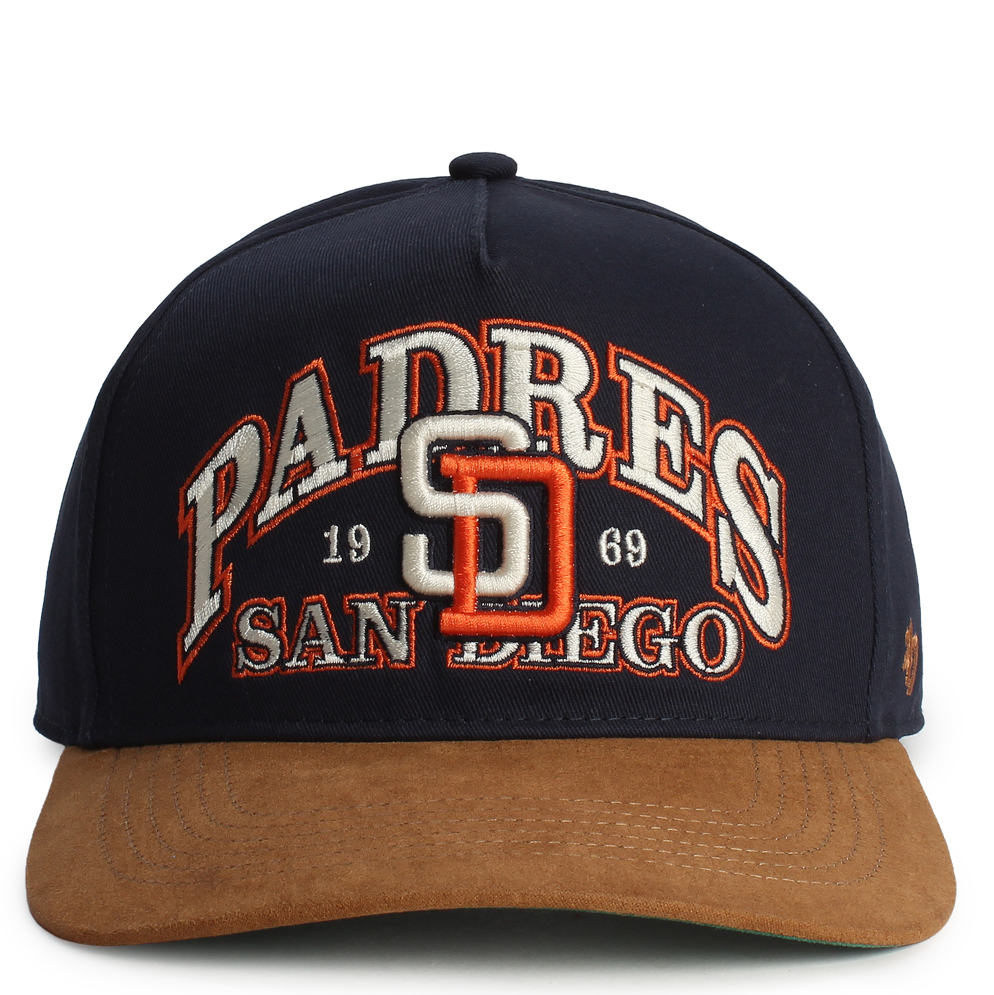 MLB  San Diego Padres Cooperstown Break Wood Suede Hitch Snapback