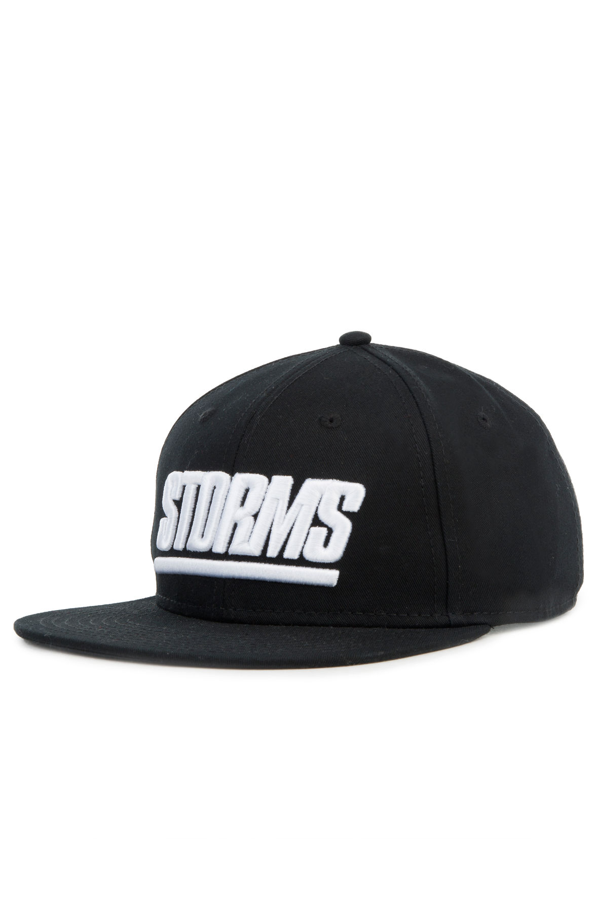 Bar Logo Snapback in Black
