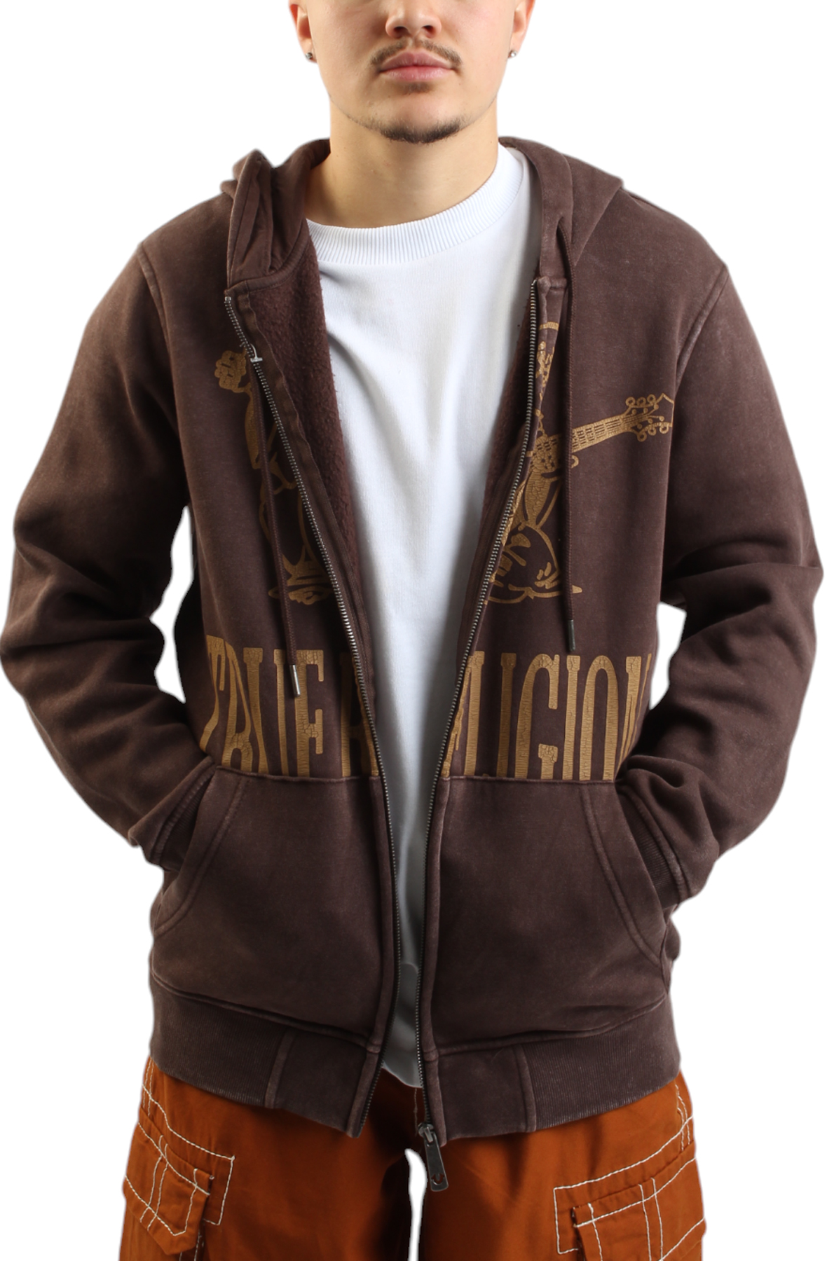 Vintage Buddha Zip Hoodie
