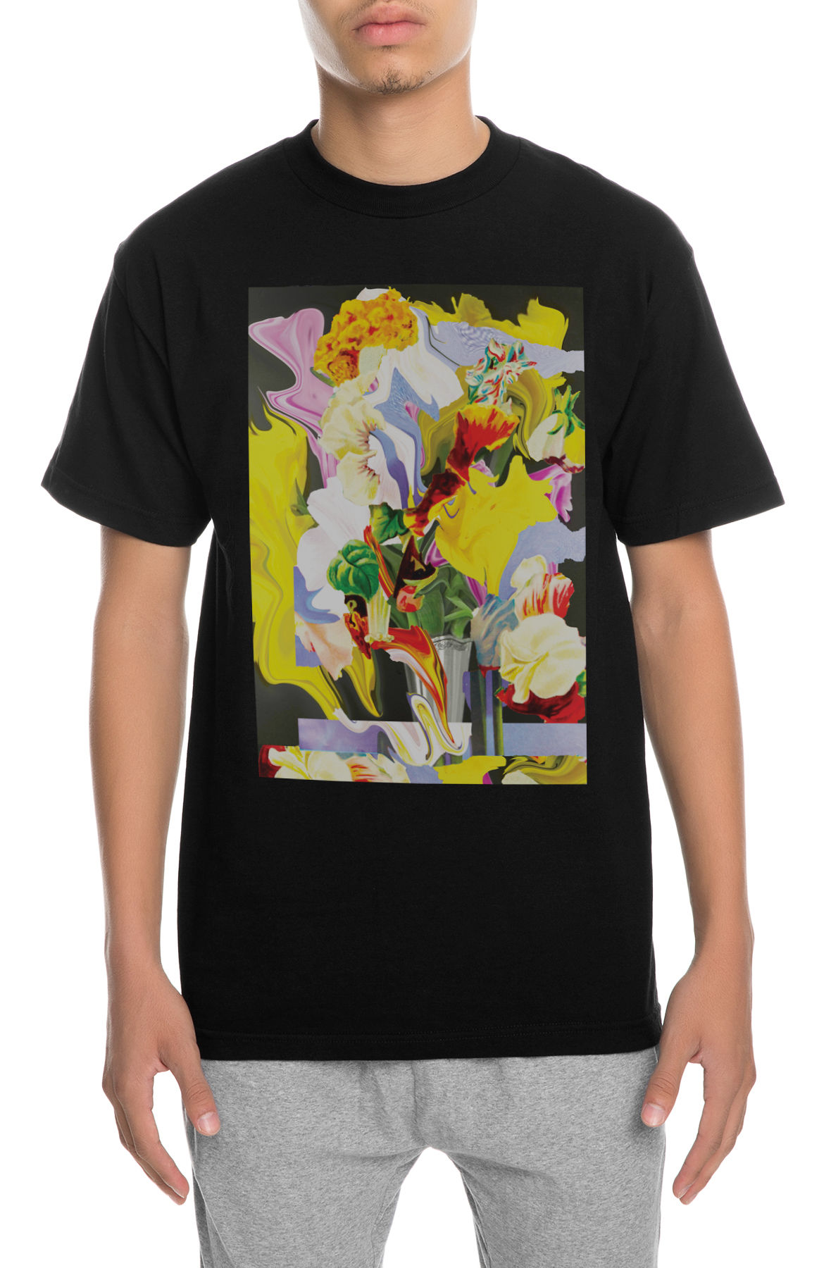 The Encompassing Flower Tee in Black