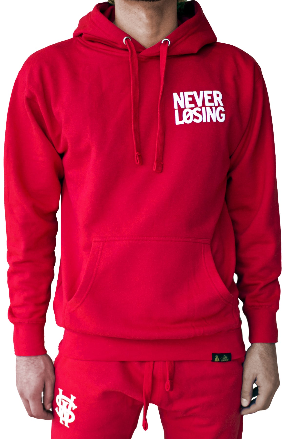 Stay Winning Never Losing Red/White Hoodie