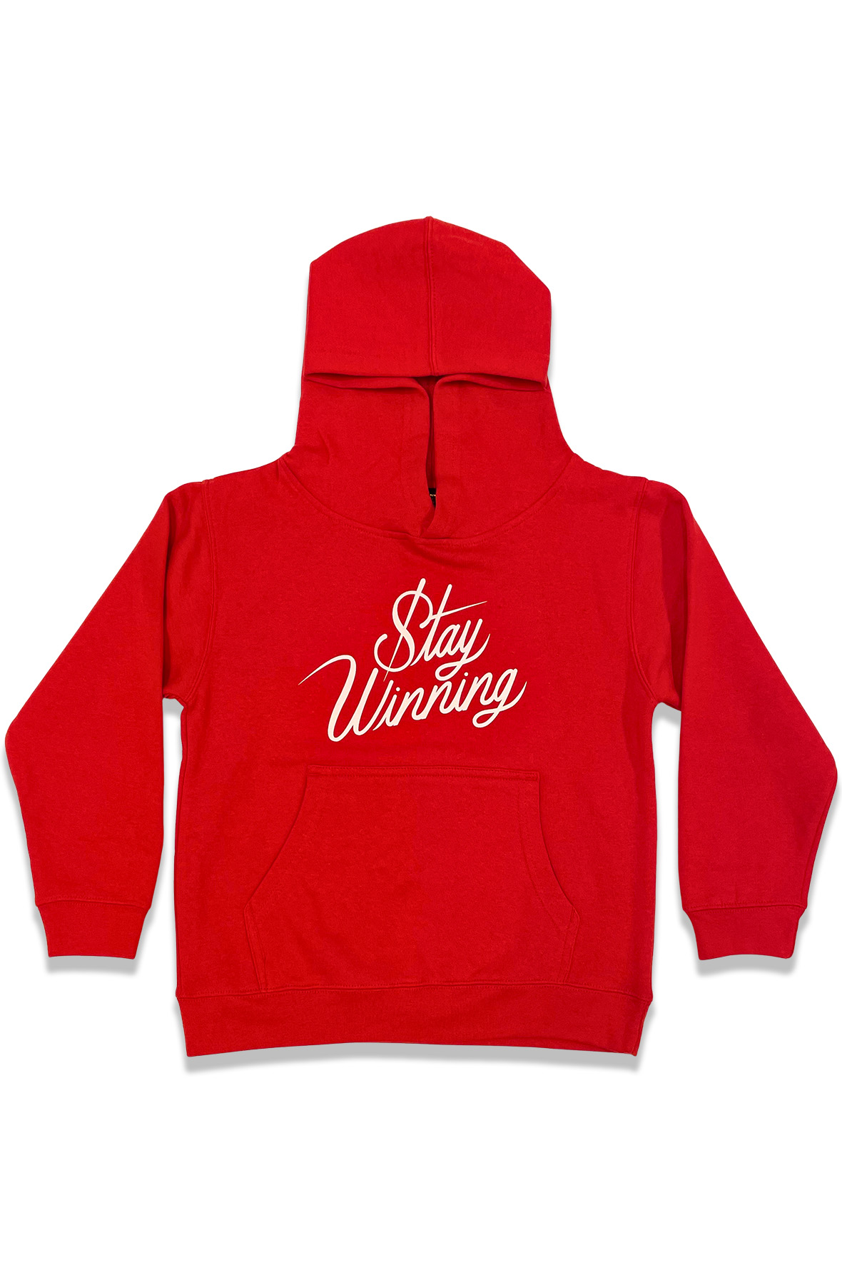 Stay Winning Original Script Red Youth Hoodie
