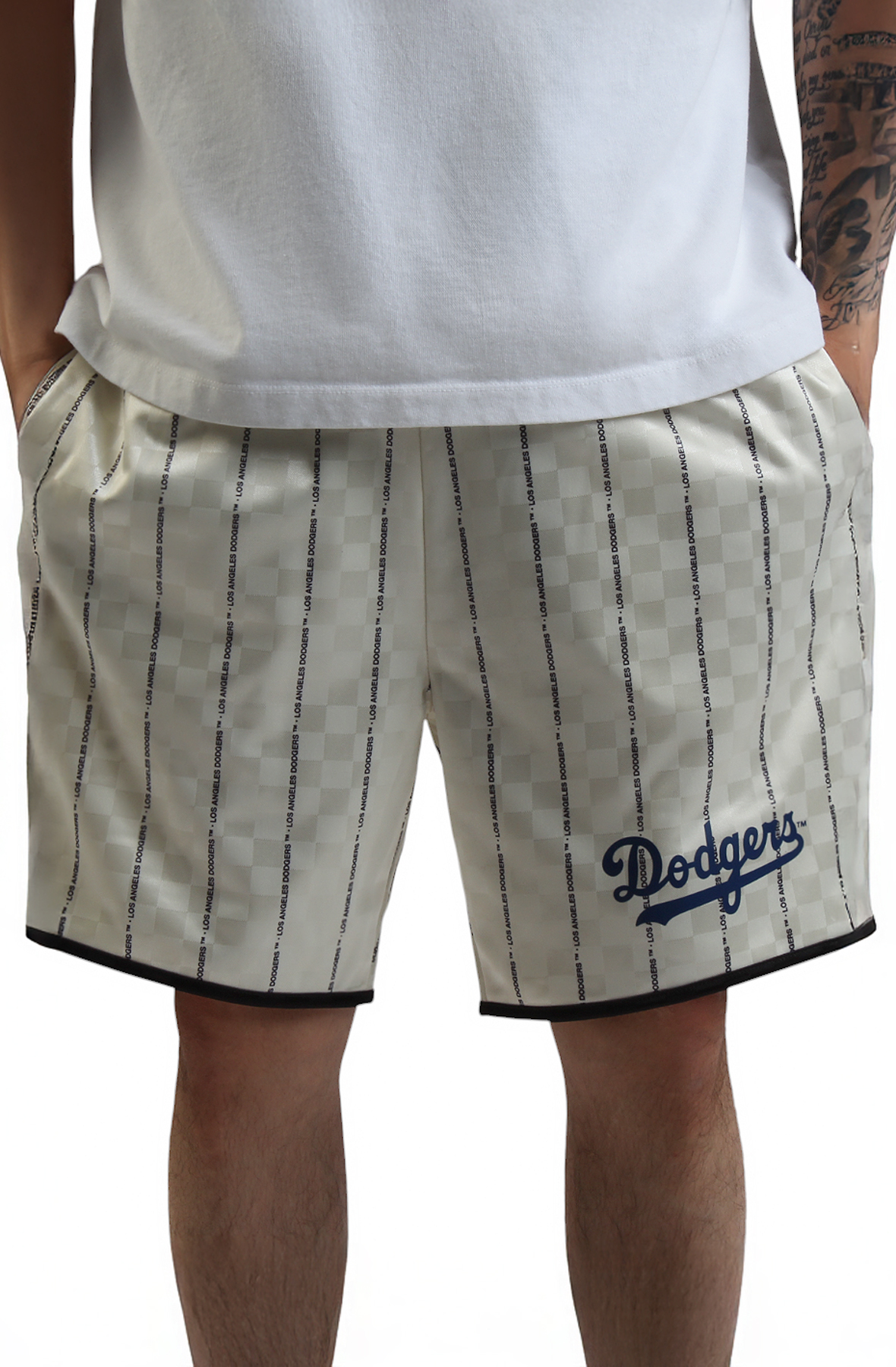 MLB  Los Angeles Dodgers Team Glory Pinstripe Shorts