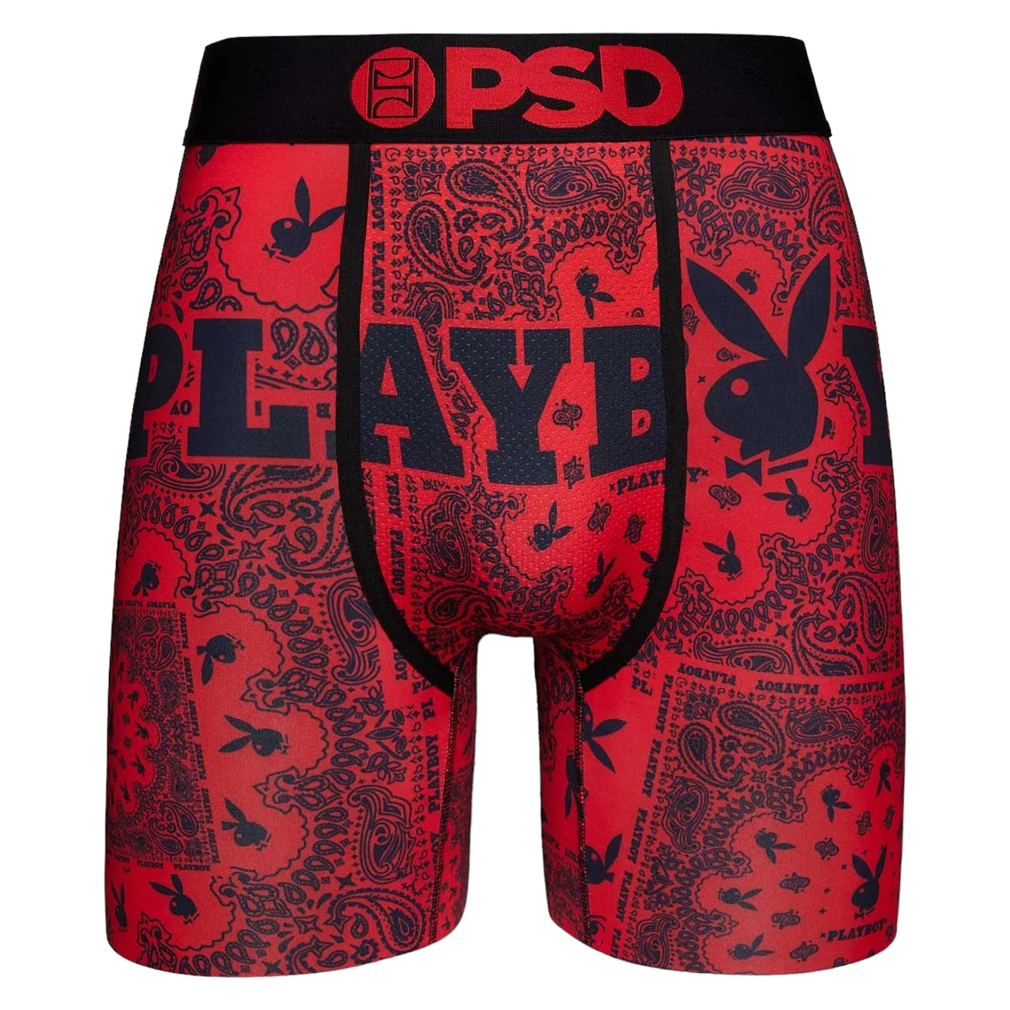 PSD Womens Playboy Paisely Sports Bra Red