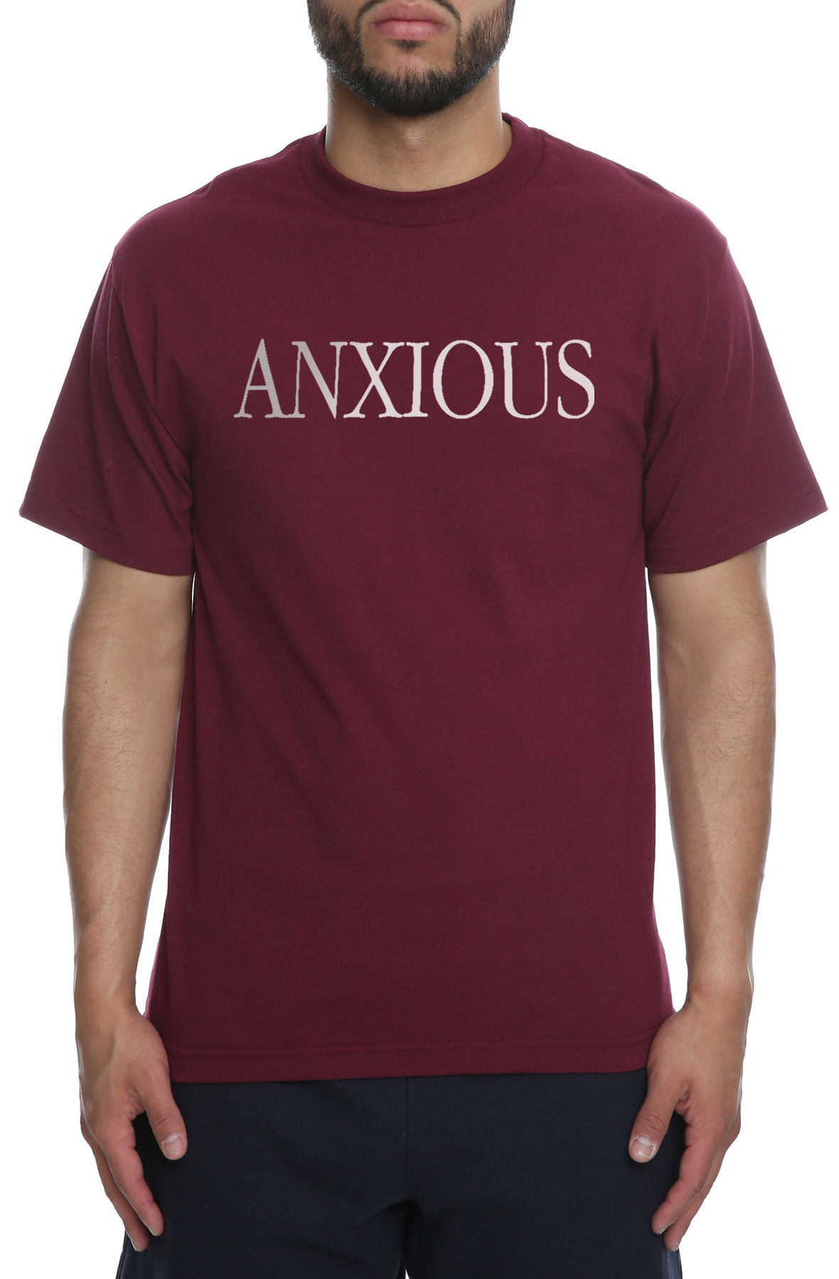 The Anxious Tee in Burgundy