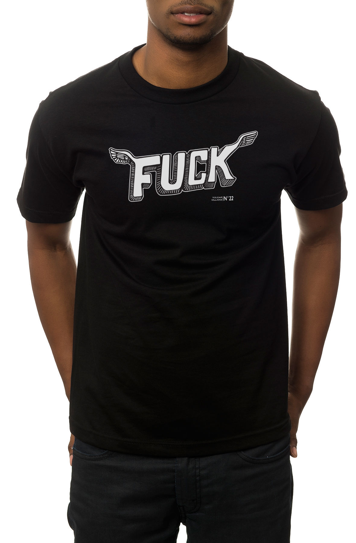 The Flying Fuck Tee in Black