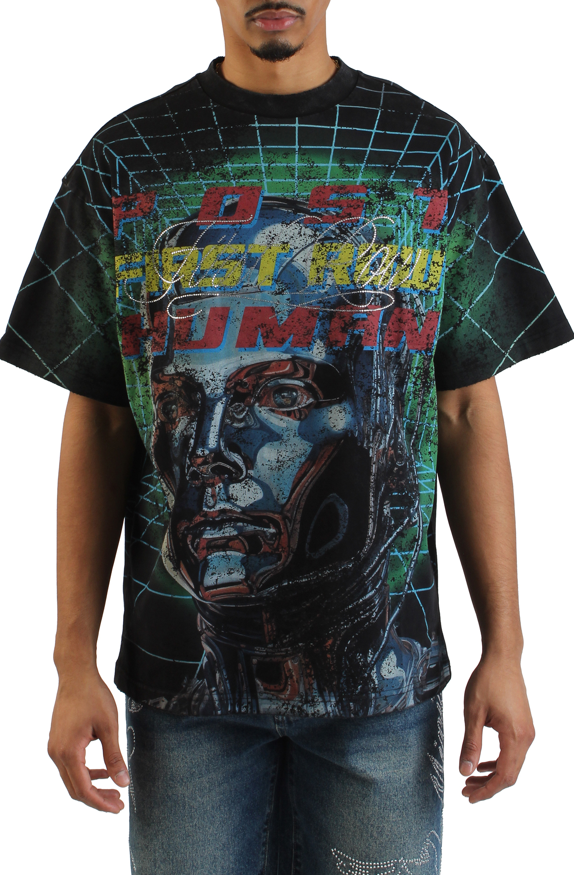 Post Human Grid T-Shirt