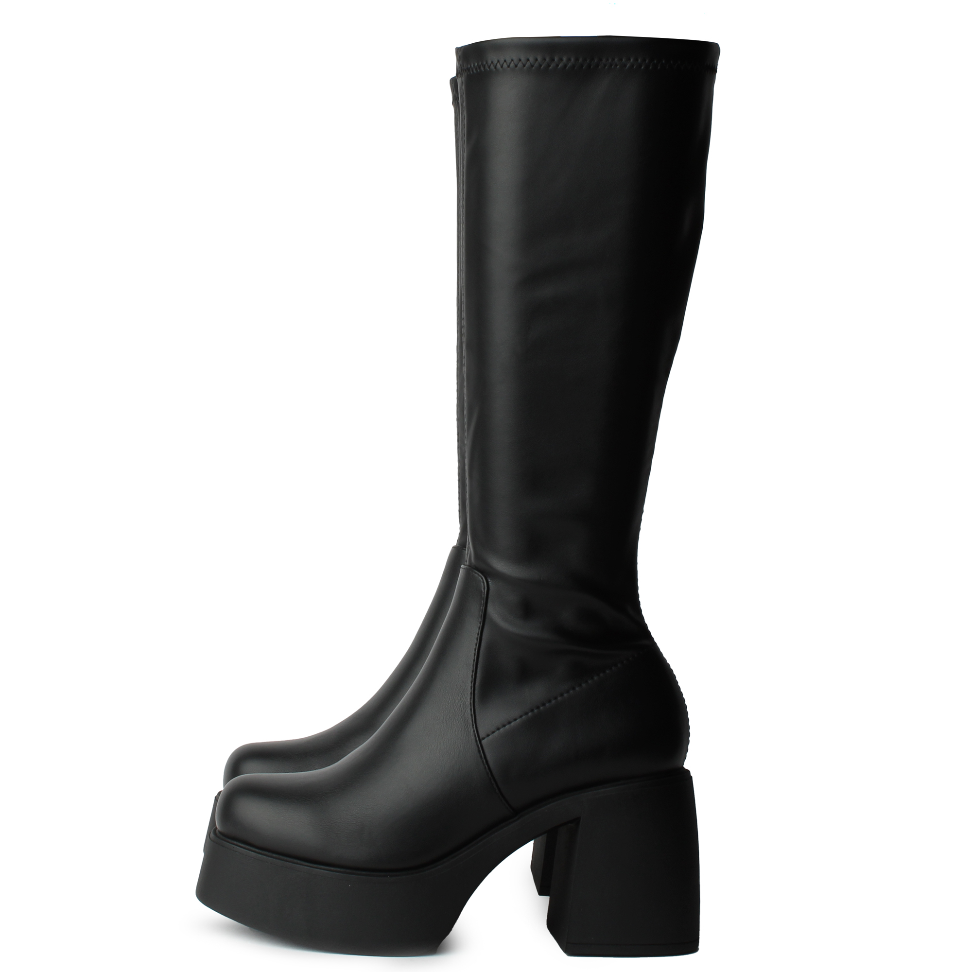 Jezzi-S Platform Heel High Boot