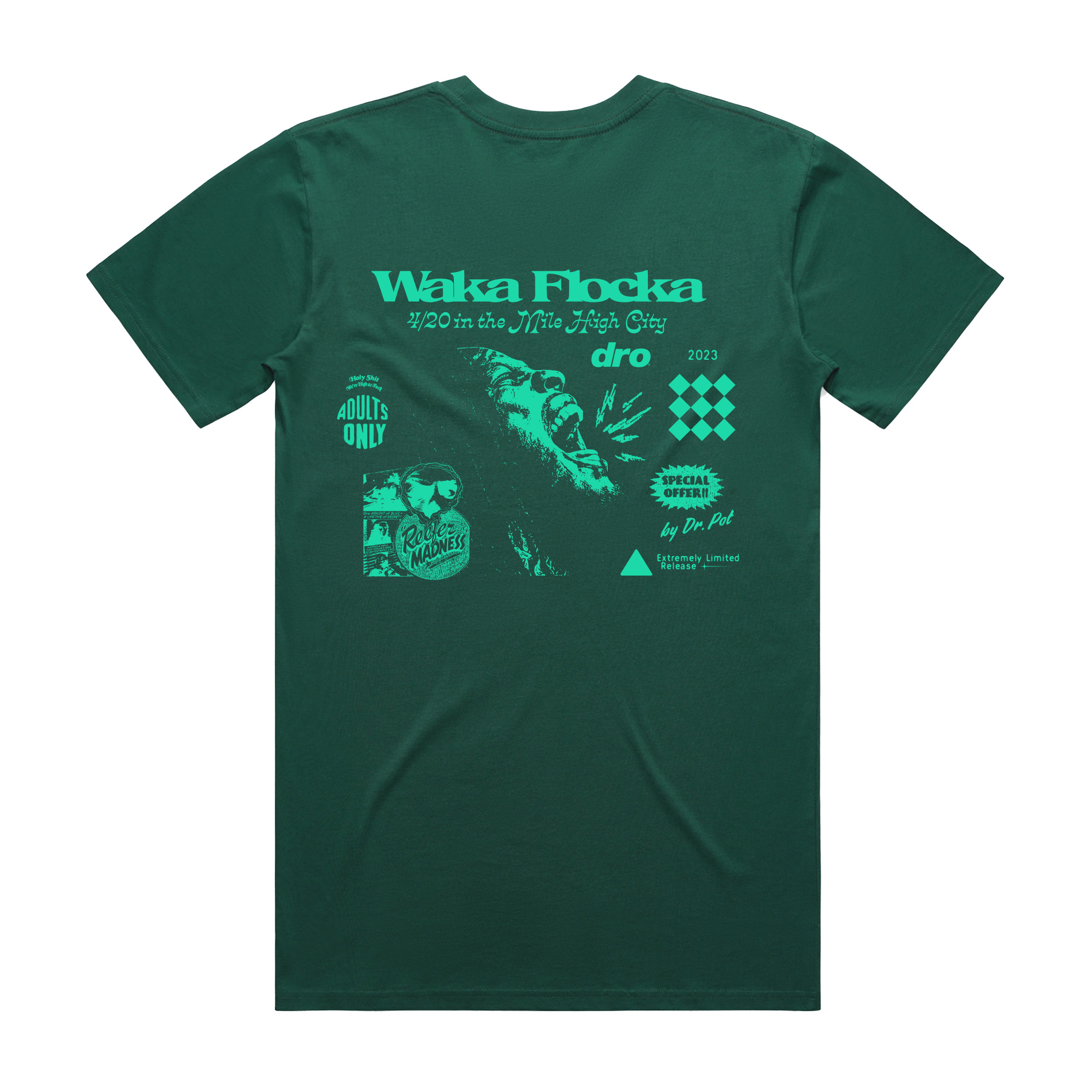 DRO X Waka Flocka 420 Tee - Jade