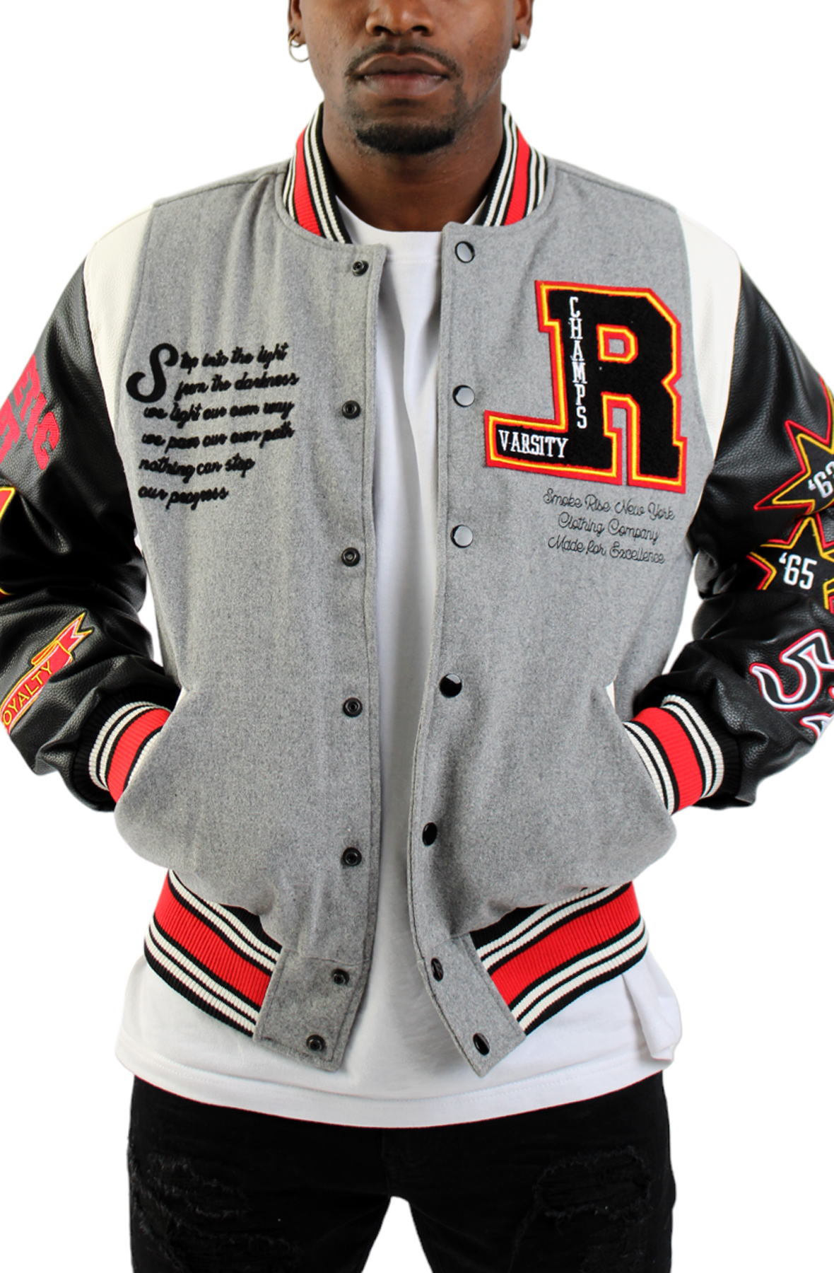 VAPORIZE 22aw Varsity Jacket - www.stedile.com.br